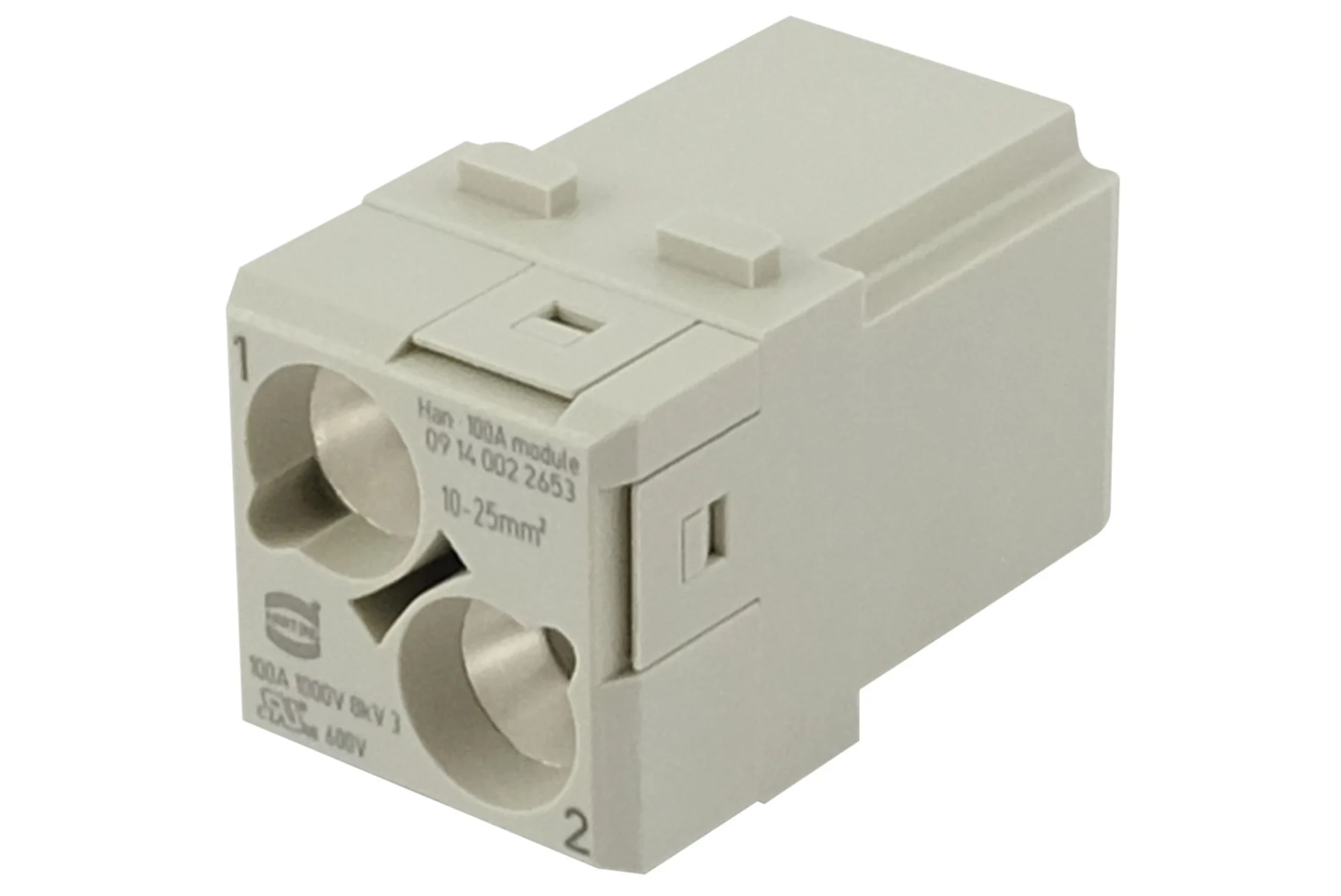 Harting - Han 100 A Stifteinsatz 10 - 25 mm2 Axial-Schraubanschluss, max. 100 A, 1000 V