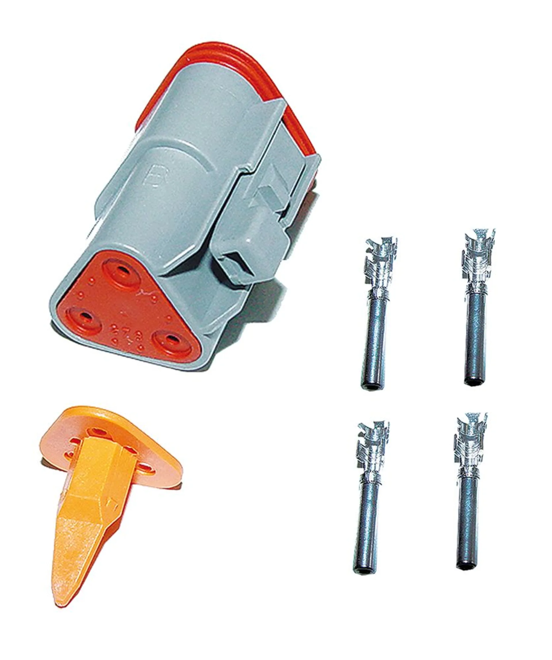 "Deutsch" Steckerset 3-pol. komplett 1.5mm2, 13A, mit Verriegelungskeil und Pins