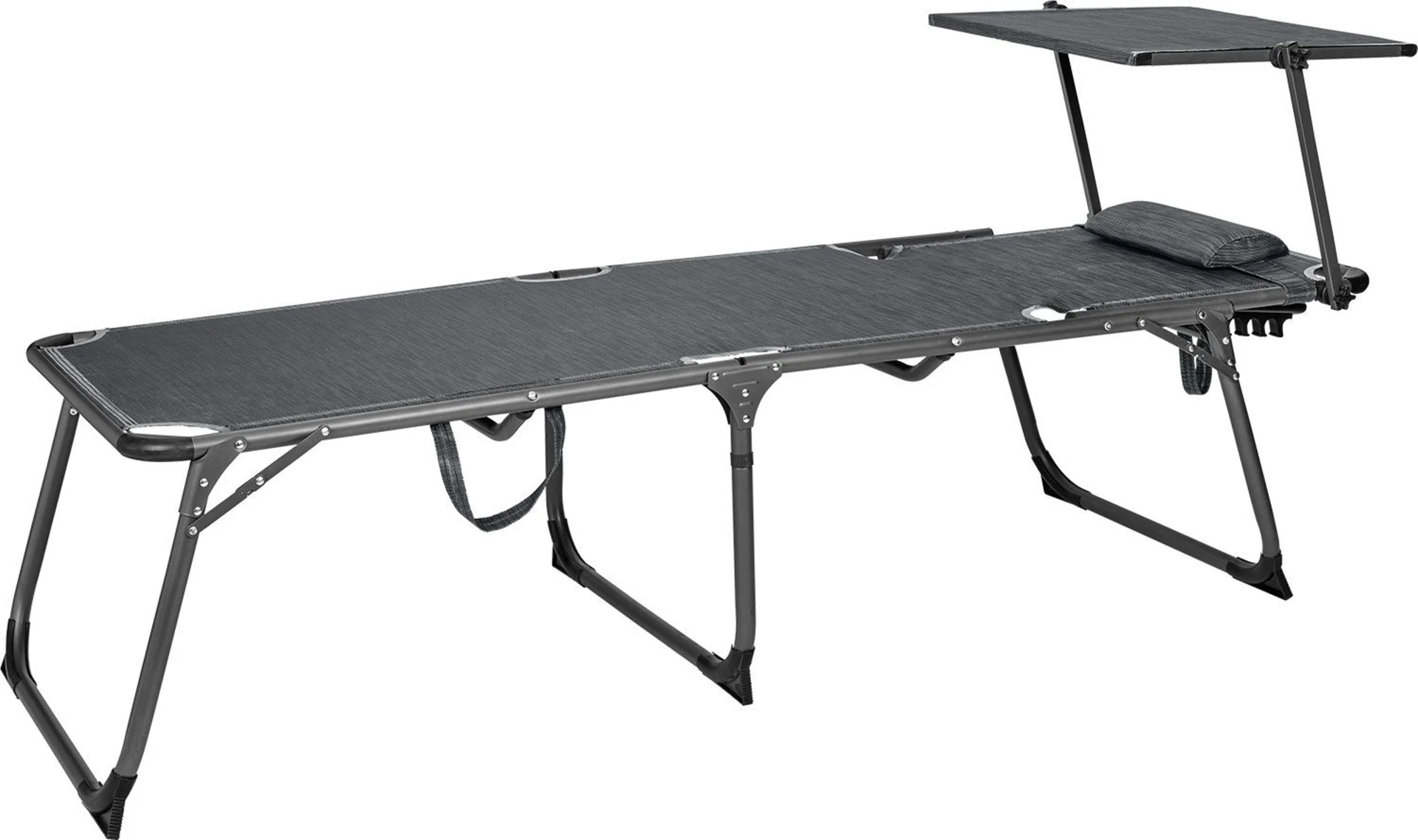 Berger Slimline Dreibein Sonnenliege Anthrazit