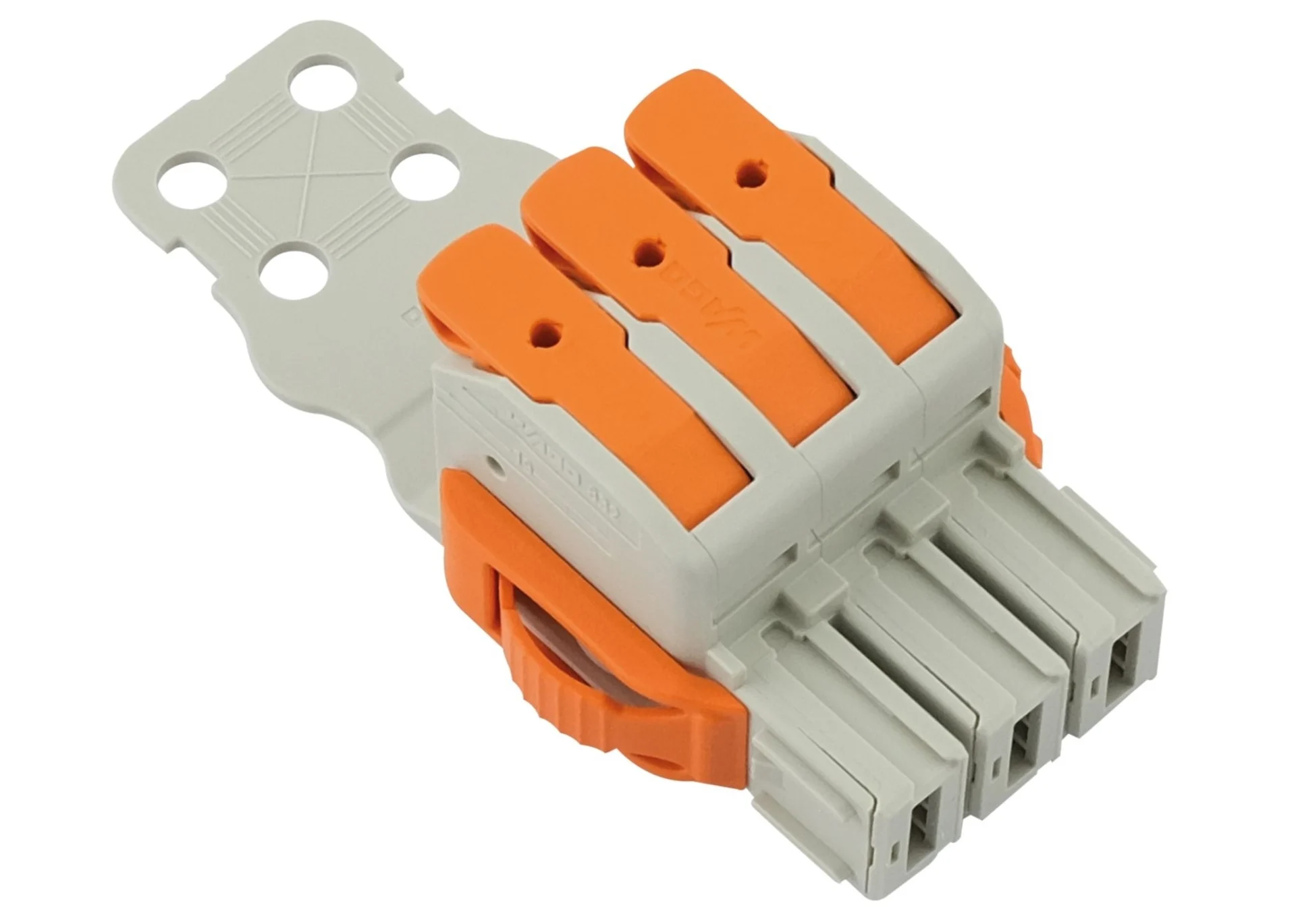 Steckverbinder 3 pol, männlich, 0.75 - 25.0 mm2 43.8 x 29.1 x 94.8 mm Steckverbinder 3 pol, männlich, 0.75 - 25.0 mm2 43.8 x 29.1 x 94.8 mm