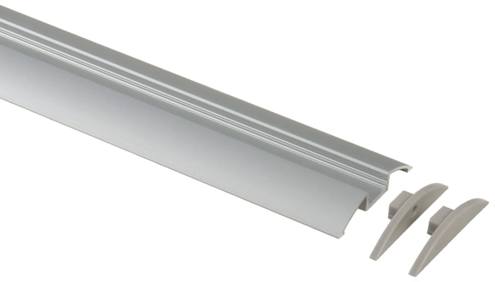 Profil aluminium Carbest pour rubans LED longueur 1.5m semi-circulaire - Profil aluminium LED pour les points forts de l'éclairage