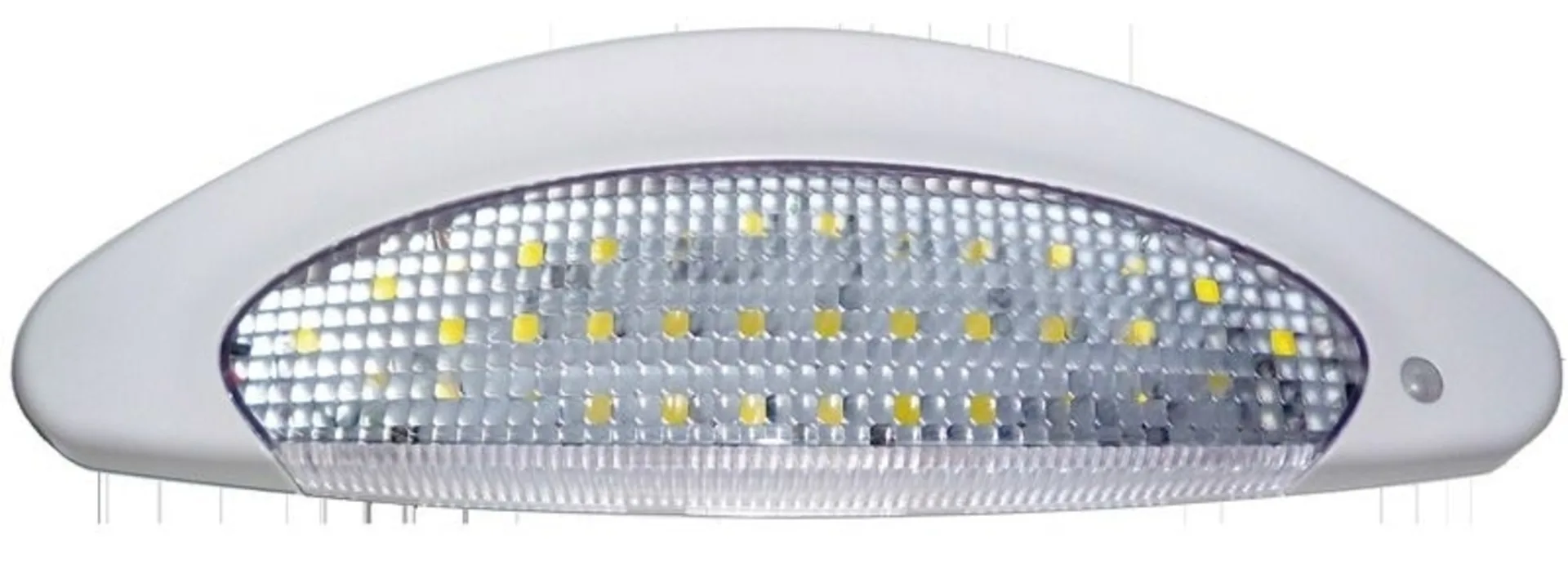 Lampe d'auvent LED Carbest avec capteur de mouvement - 36 LED SMD