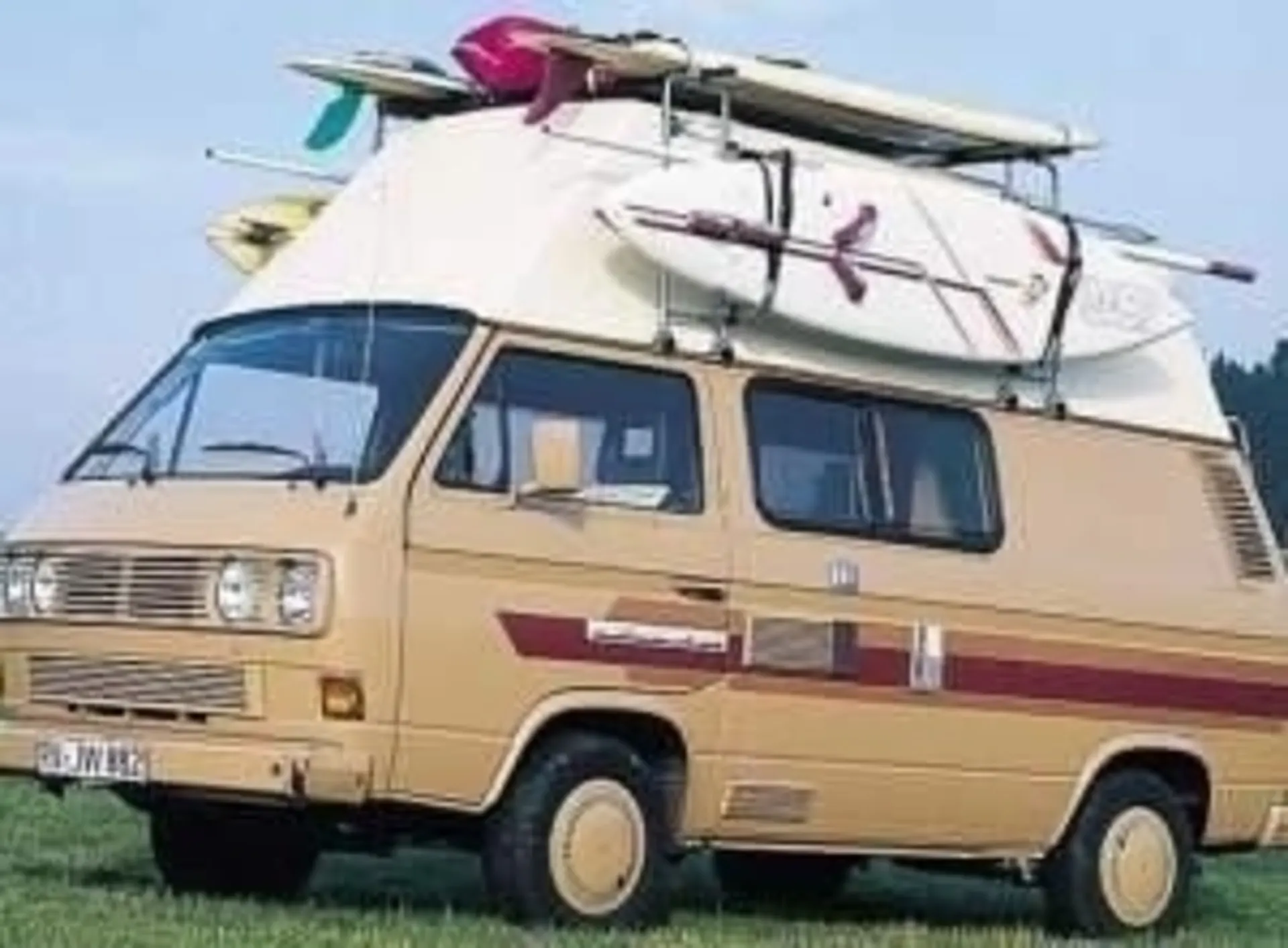 VW Fourgon Galerie de toit avec tube porteur pour pied de support Twenty ou Universal