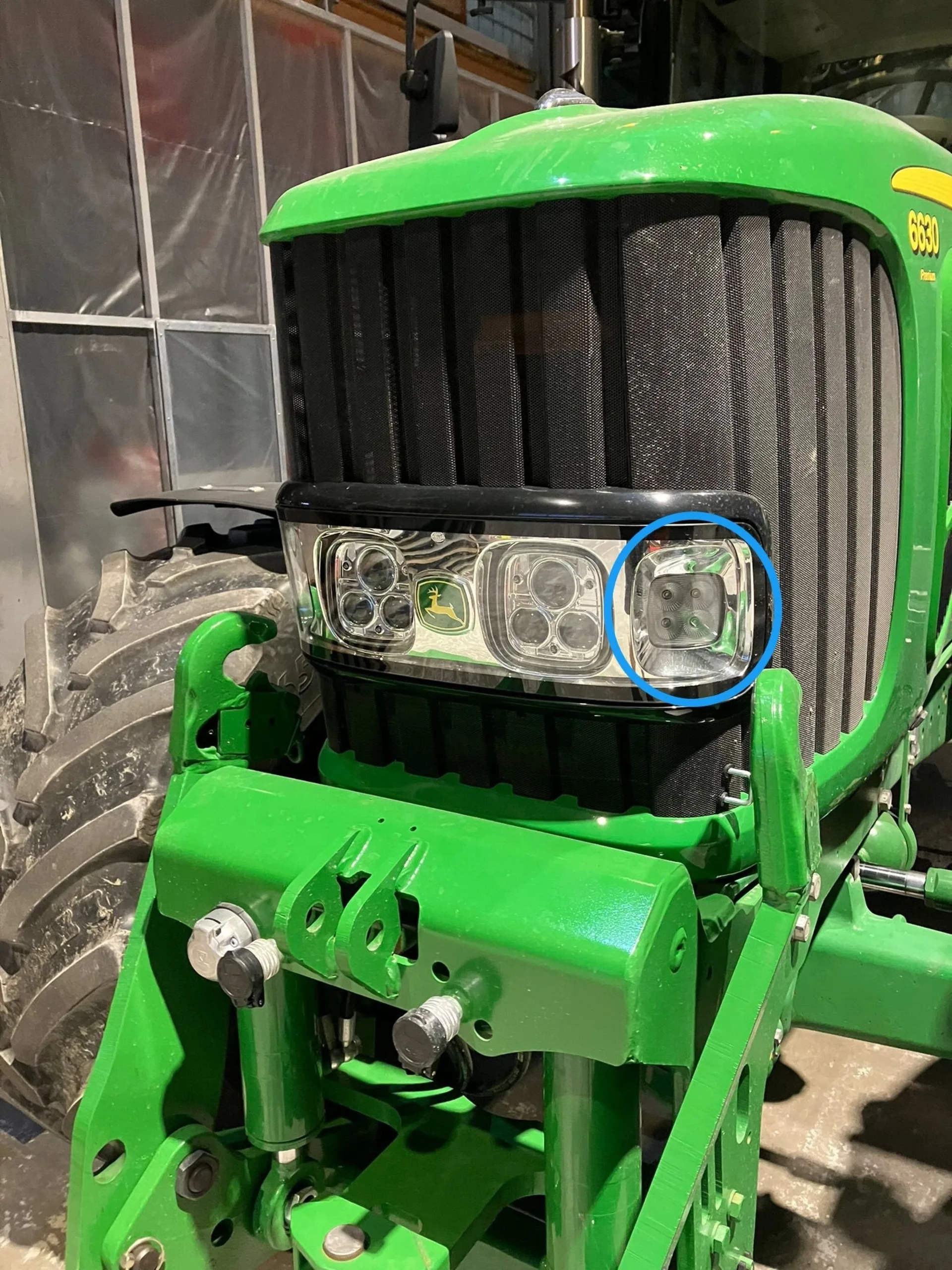 LED-Arbeitsscheinwerfer Einbau John Deere 6030/ 7030 Premium 12 V 89 x 108 x 55 mm 12 V / 24 V Cornerlights