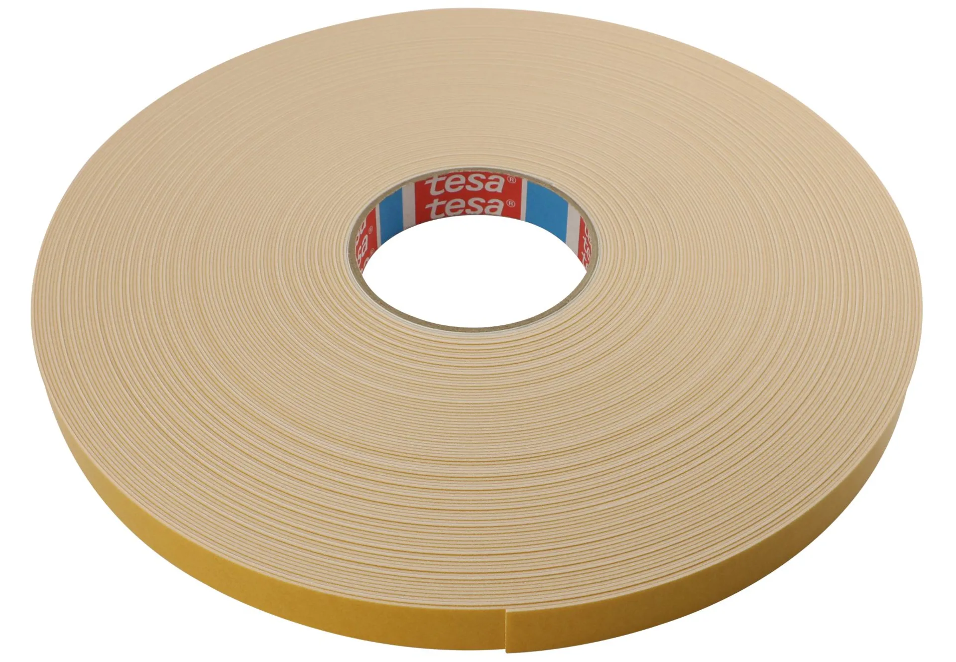 1 Rolle Tesafix doppelseitiges Klebeband weiss 19 mm x 50 m, PE Schaumträger 1.15 mm, Acrylatklebemasse