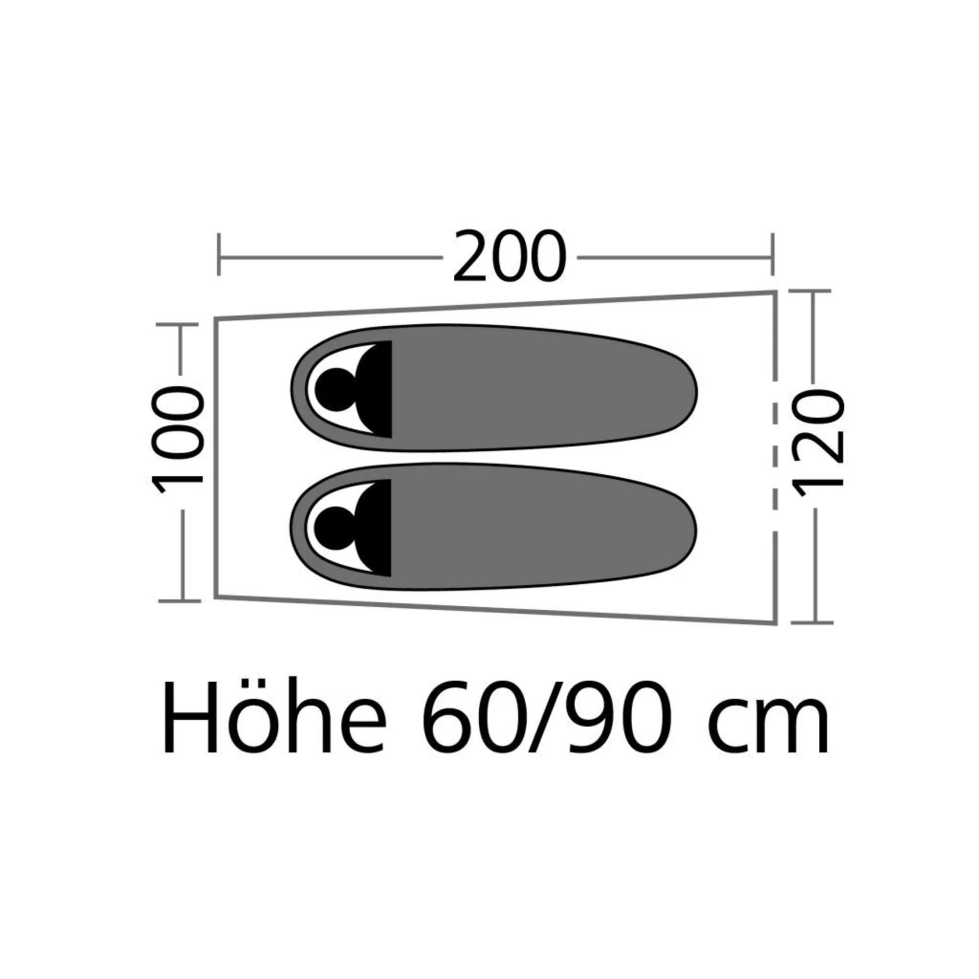 Tente de trekking Minilite 120 x 90 x 200 cm