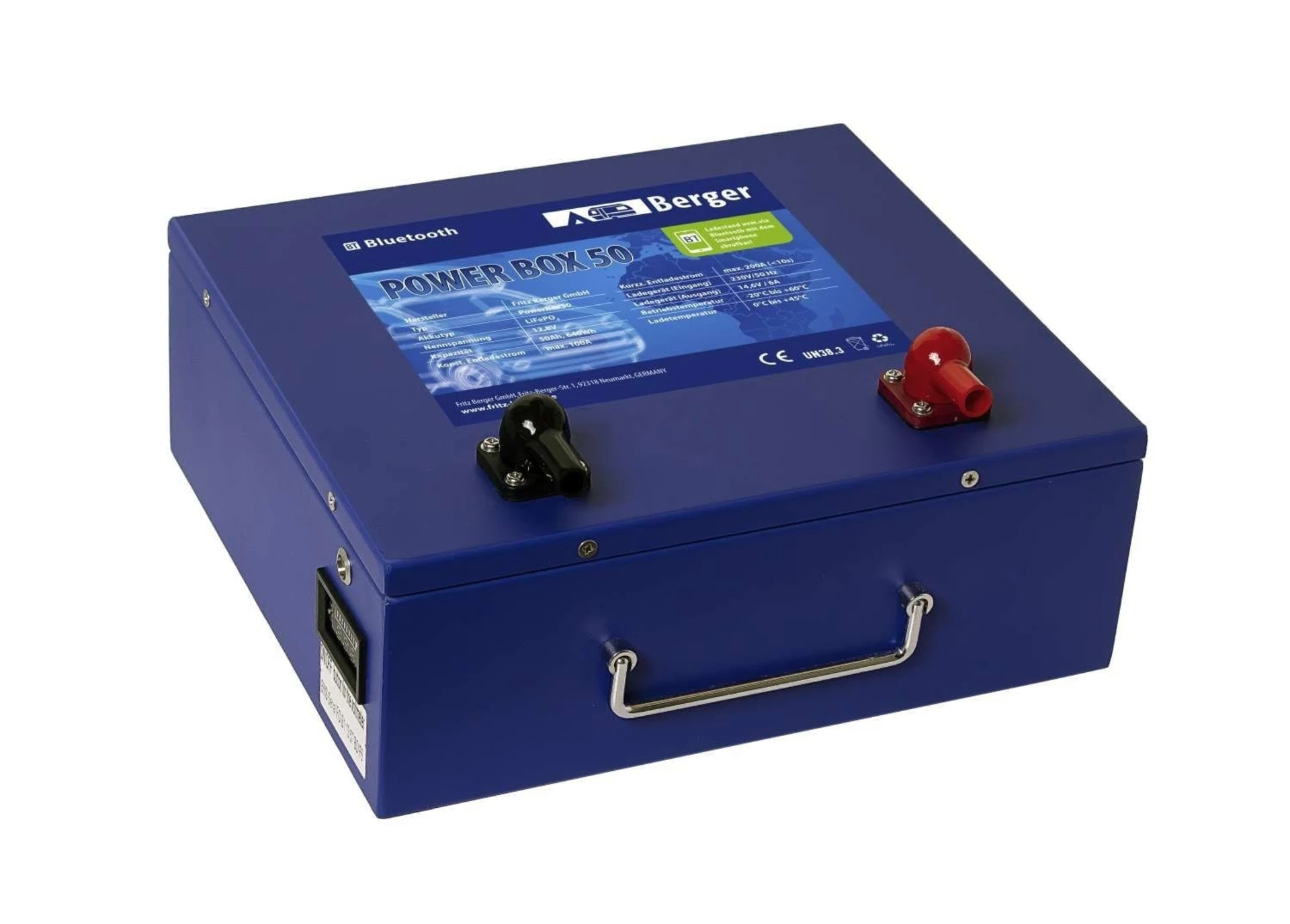 Berger PowerBox LiFEPO4 Batterie mit Bluetooth 12 V / 50 Ah