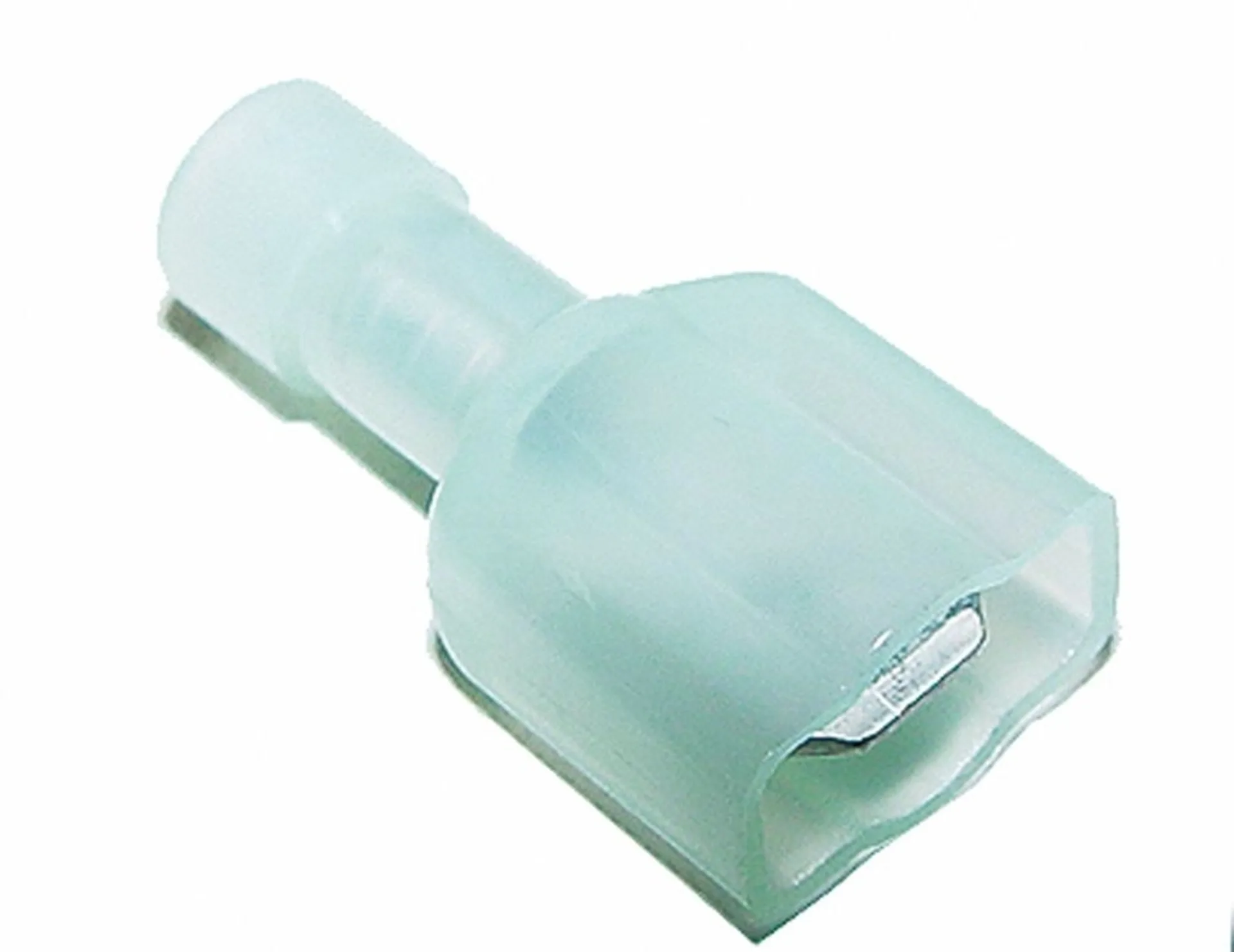 Languettes plates entièrement isolées 6.3mm bleu