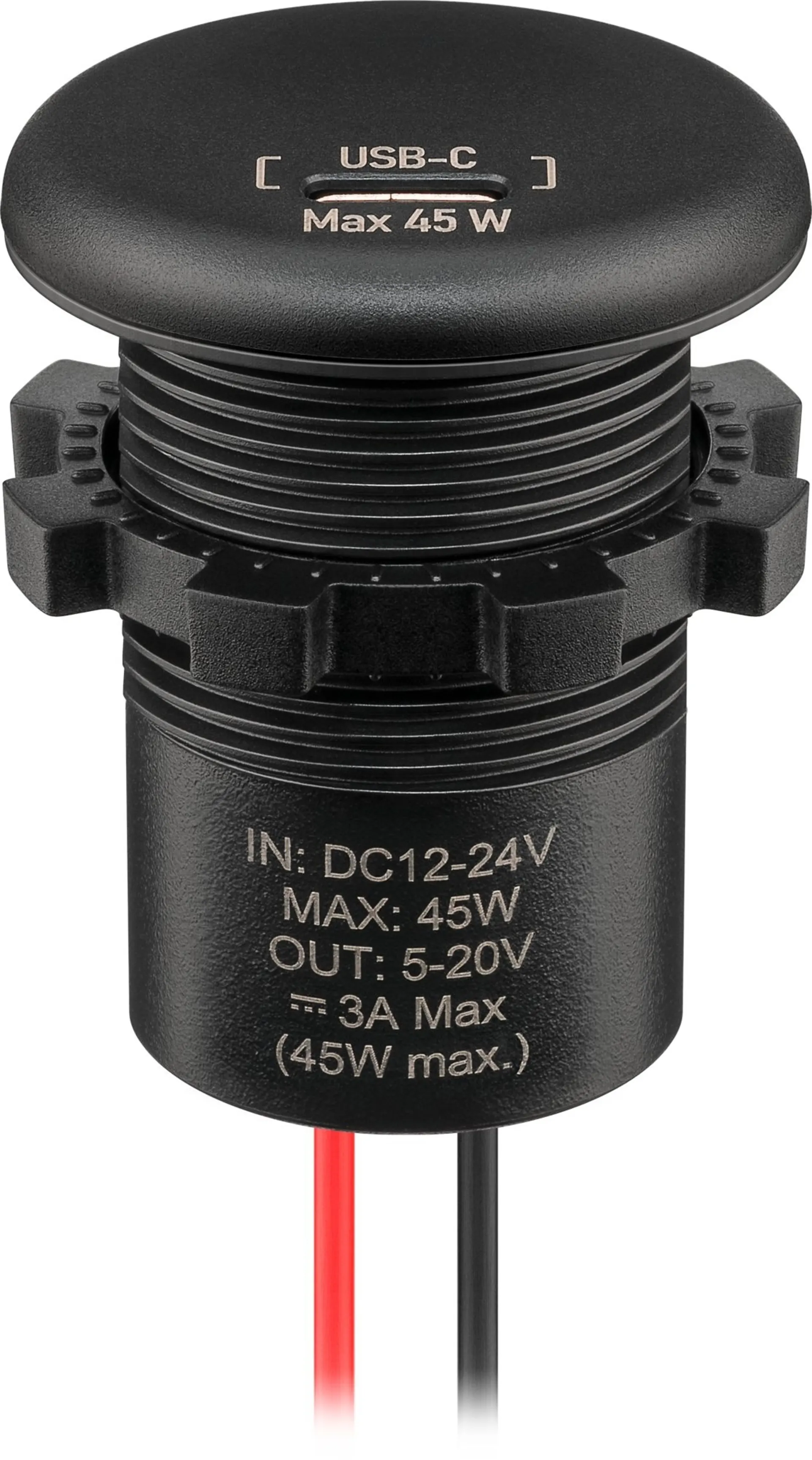 Wentronic Einbaucharger USB-C max. 45 W