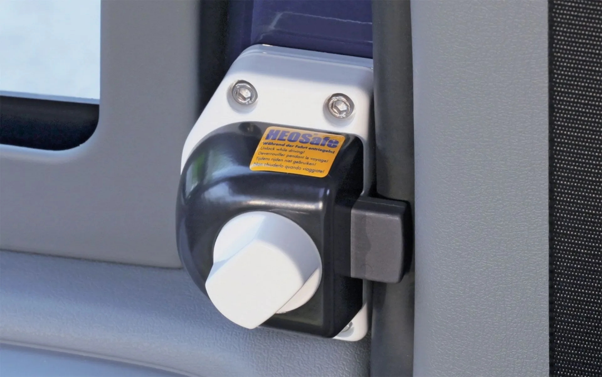 Serrure à pêne dormant HEOsafe pour portes de cabine (Ford Transit 2006 - 2013)
