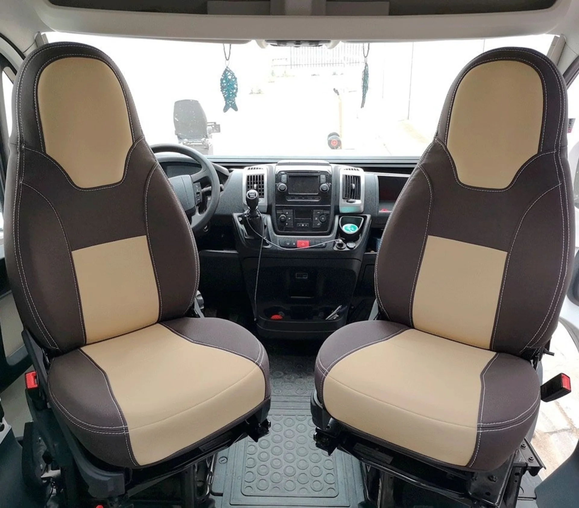 Sitzbezüge Montecarlo 2 Stück Fiat Ducato, Citroën Jumper, Peugeot Boxer Bj. 2006 - 2020