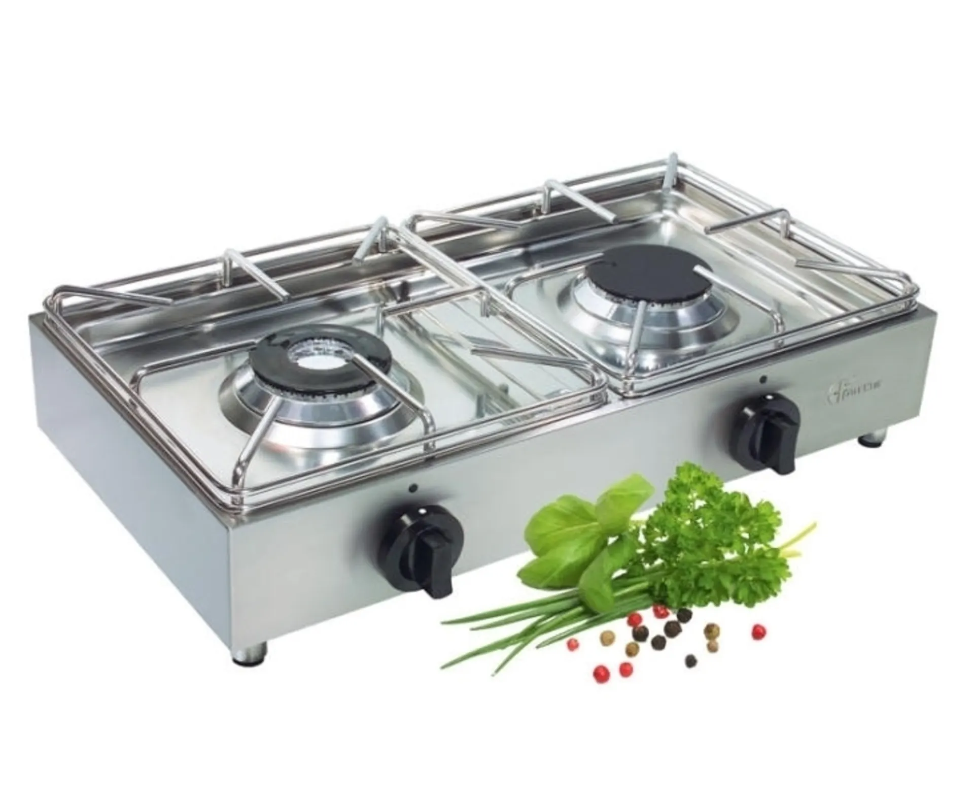 Luxus Gaskocher aus rostfreiem Stahl 50mbar Luxus Gaskocher aus rostfreiem Stahl 50mbar