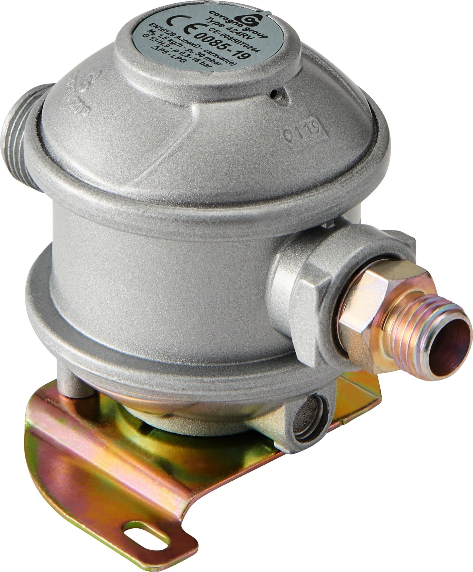 Régulateur de pression de gaz Favex pour gaz liquéfié, pour caravanes, 30 mbar, 10 mm Régulateur de pression de gaz Favex pour gaz liquéfié, pour caravanes, 30 mbar, 10 mm
