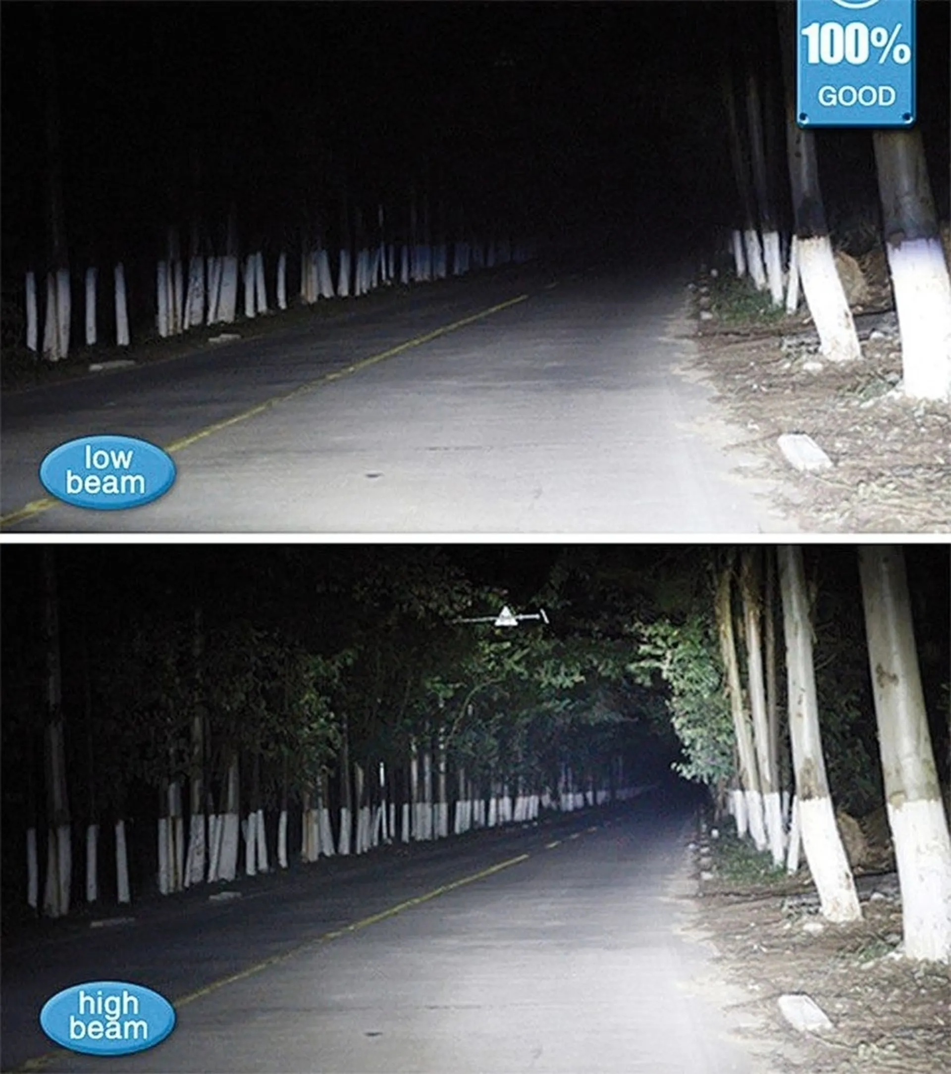 2 Stk. H4-LED Lampen 12/24V 4000lm 7G