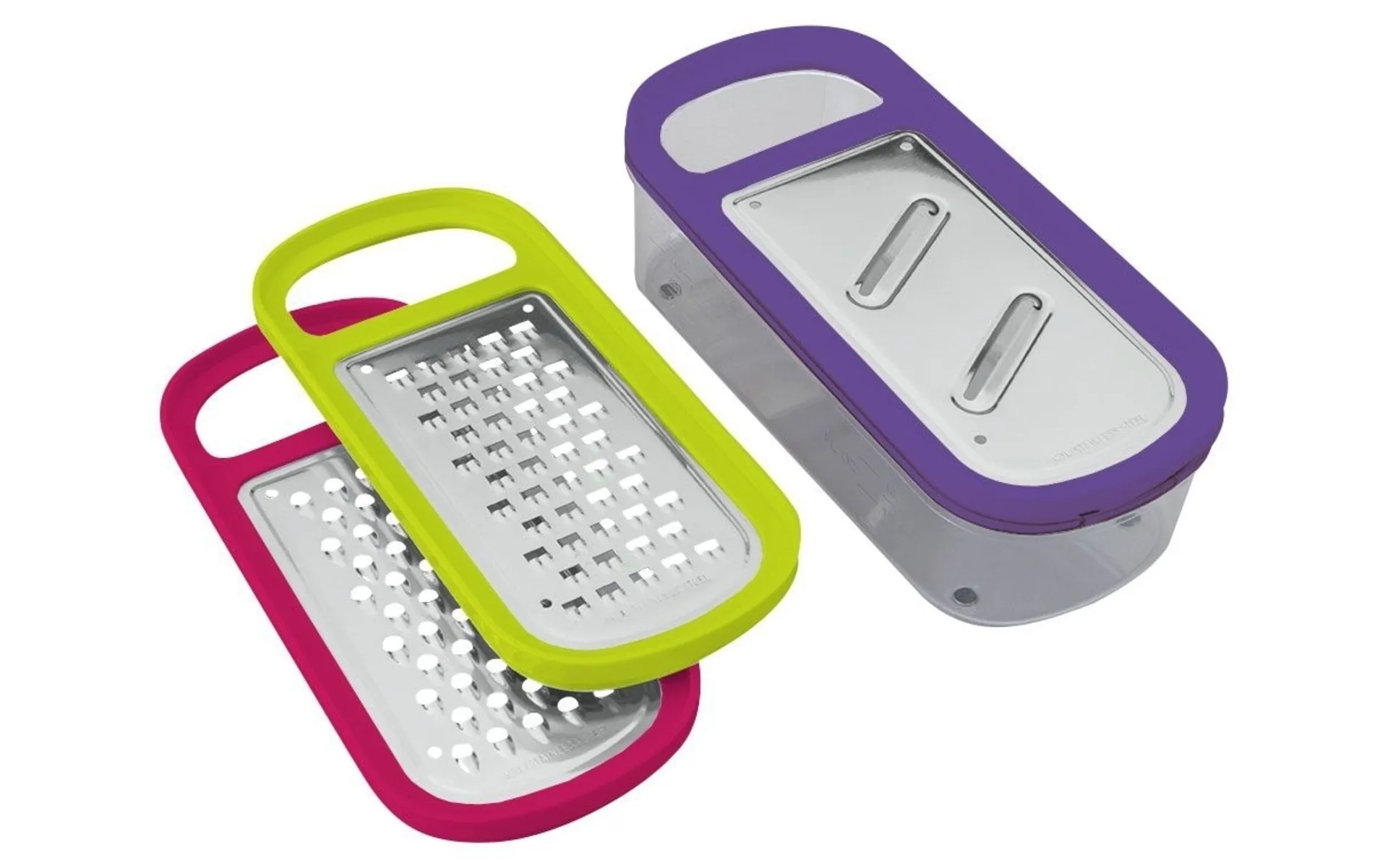 Metaltex Rap Box Râpe 3en1 couleurs assorties