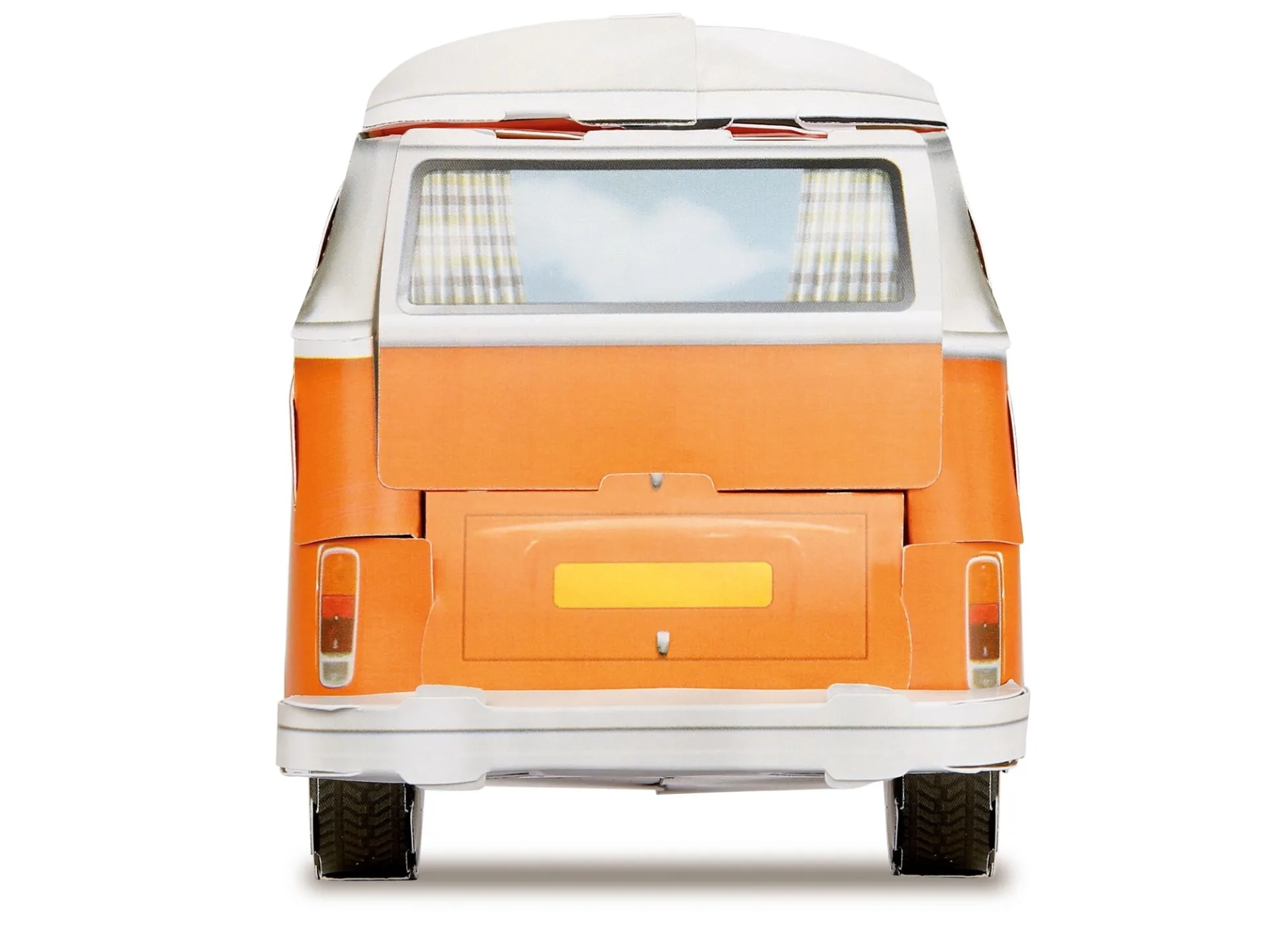 Le camping-car en papier « VW Bulli T2 » de Franzi, à l'échelle 1:18, avec son livret d'accompagnement Le camping-car en papier « VW Bulli T2 » de Franzi, à l'échelle 1:18, avec son livret d'accompagnement