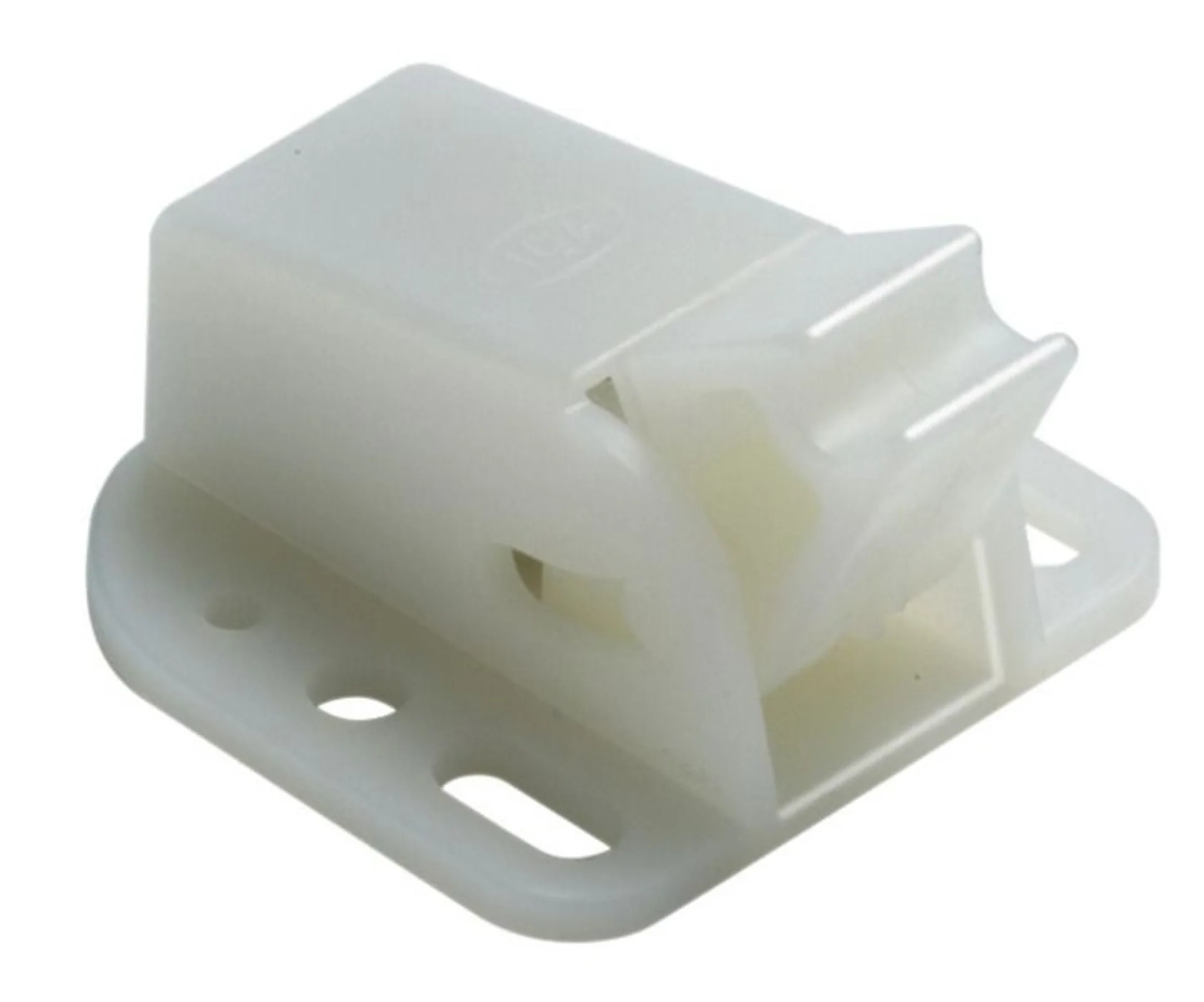 Fermeture avec équerre de fermeture en plastique