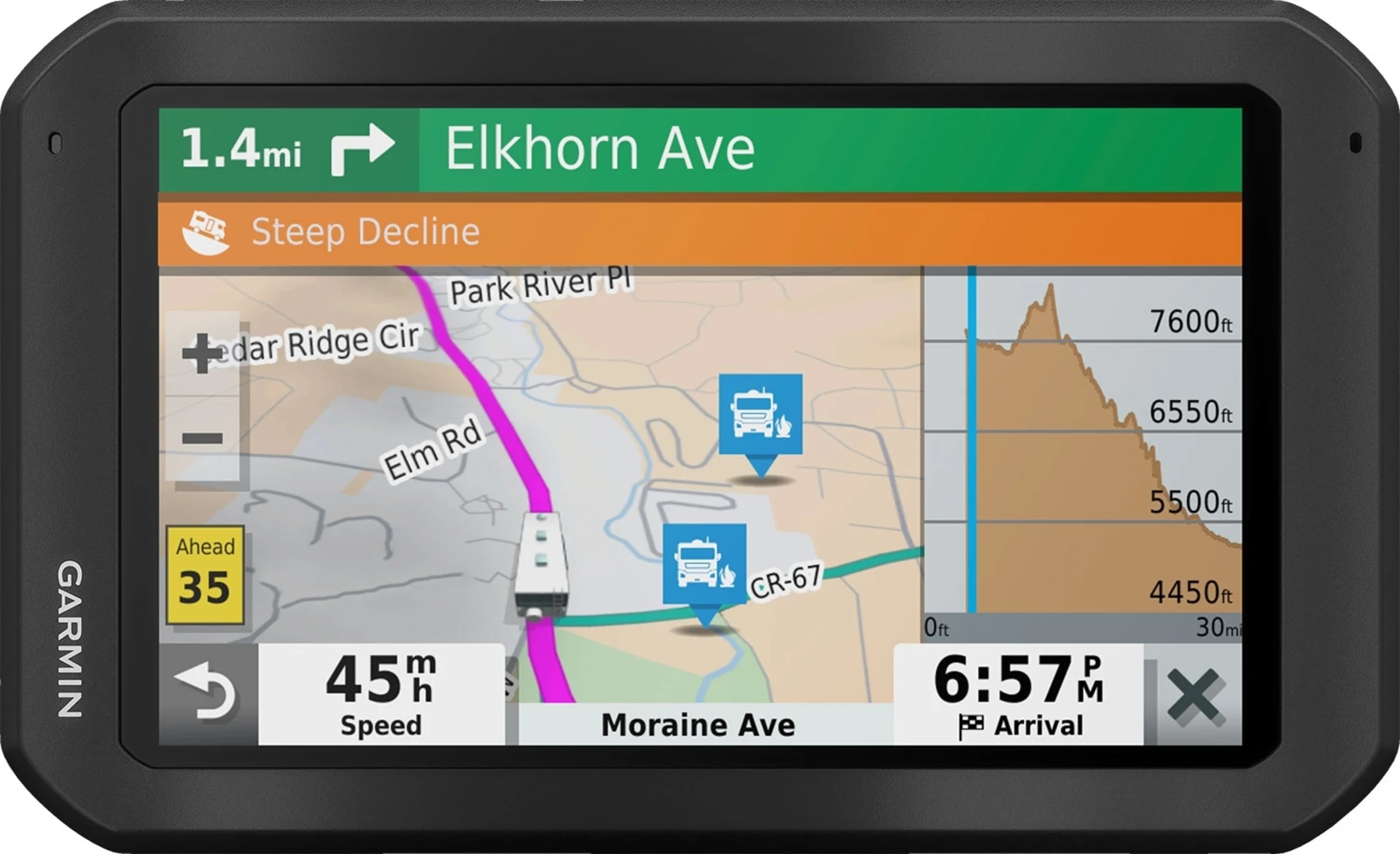 Écran / tablette Garmin Vieo RV 752 pour l'unité de base 7 Écran / tablette Garmin Vieo RV 752 pour l'unité de base 7