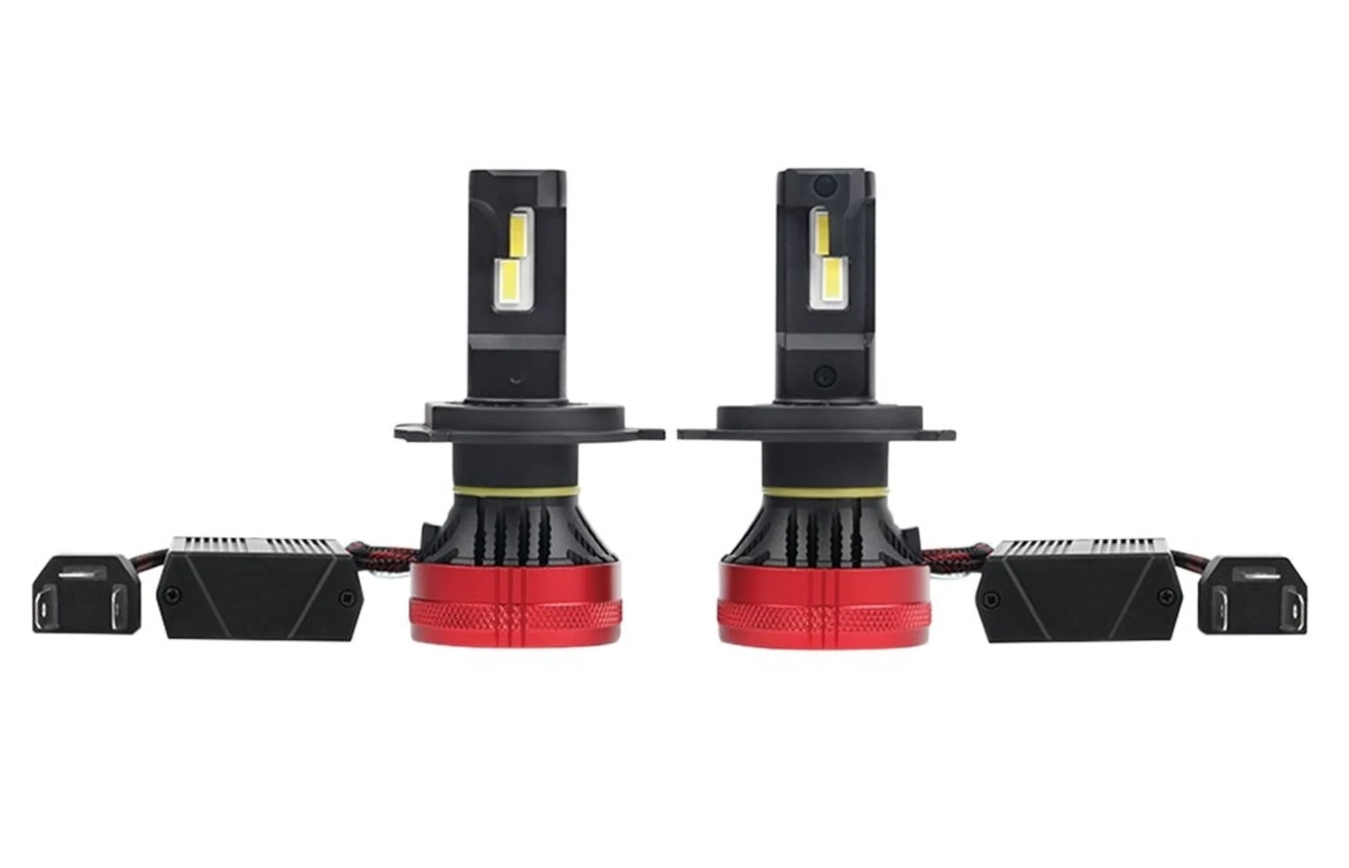 2 Stk. H4-LED Lampen 12 V 5’000 lm P43t, 60 / 55 W, 6’500 K, CAN-Bus kompatibel - sehr hell
