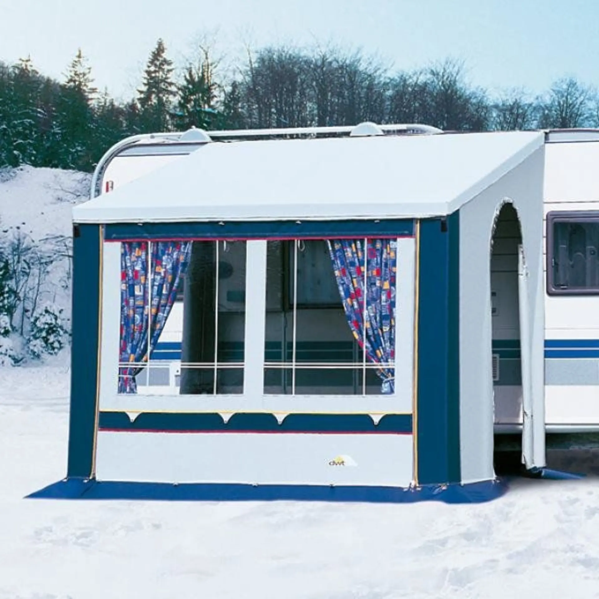 DWT Cortina II Auvent toutes saisons bleu 200 x 150 cm