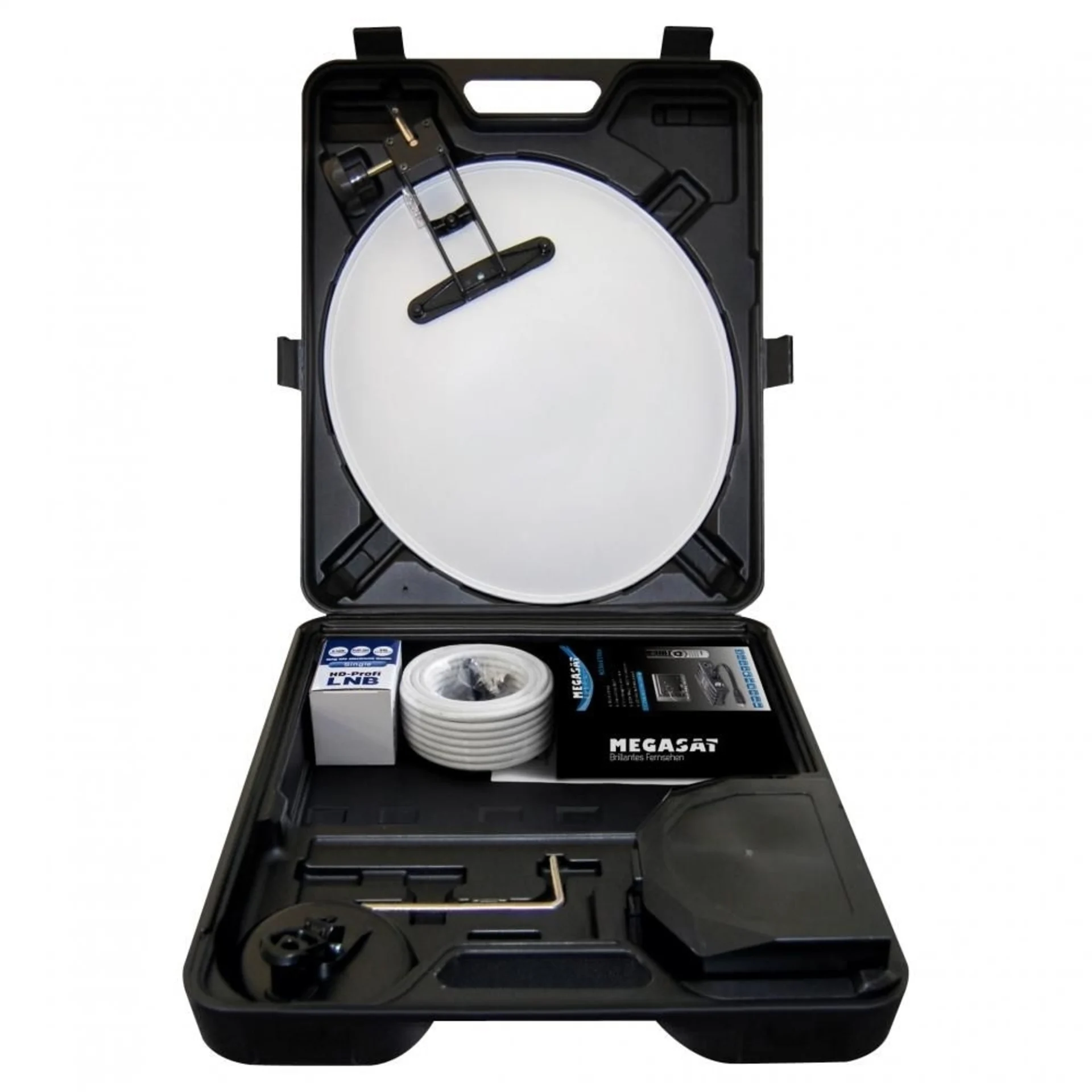 Megasat Mobile Sat-Anlage mit HD Receiver im Campingkoffer