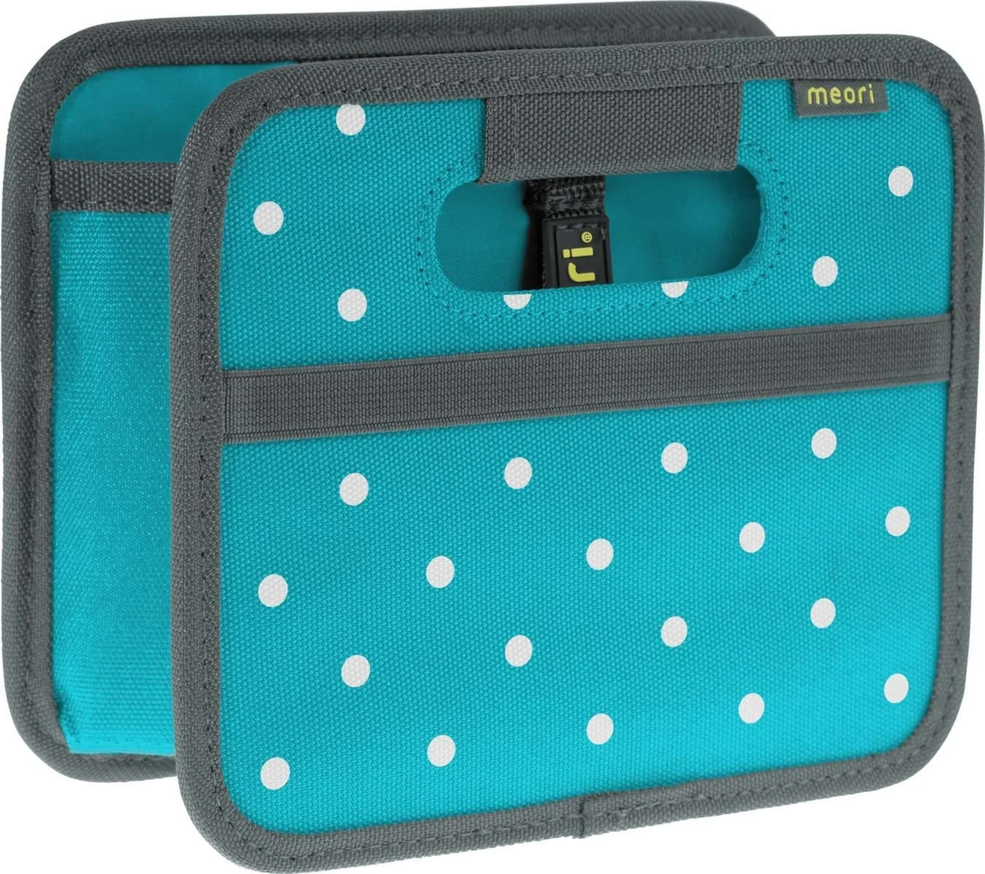 Meori Faltbox Mini Azur Blau mit Punkten 1,8 Liter