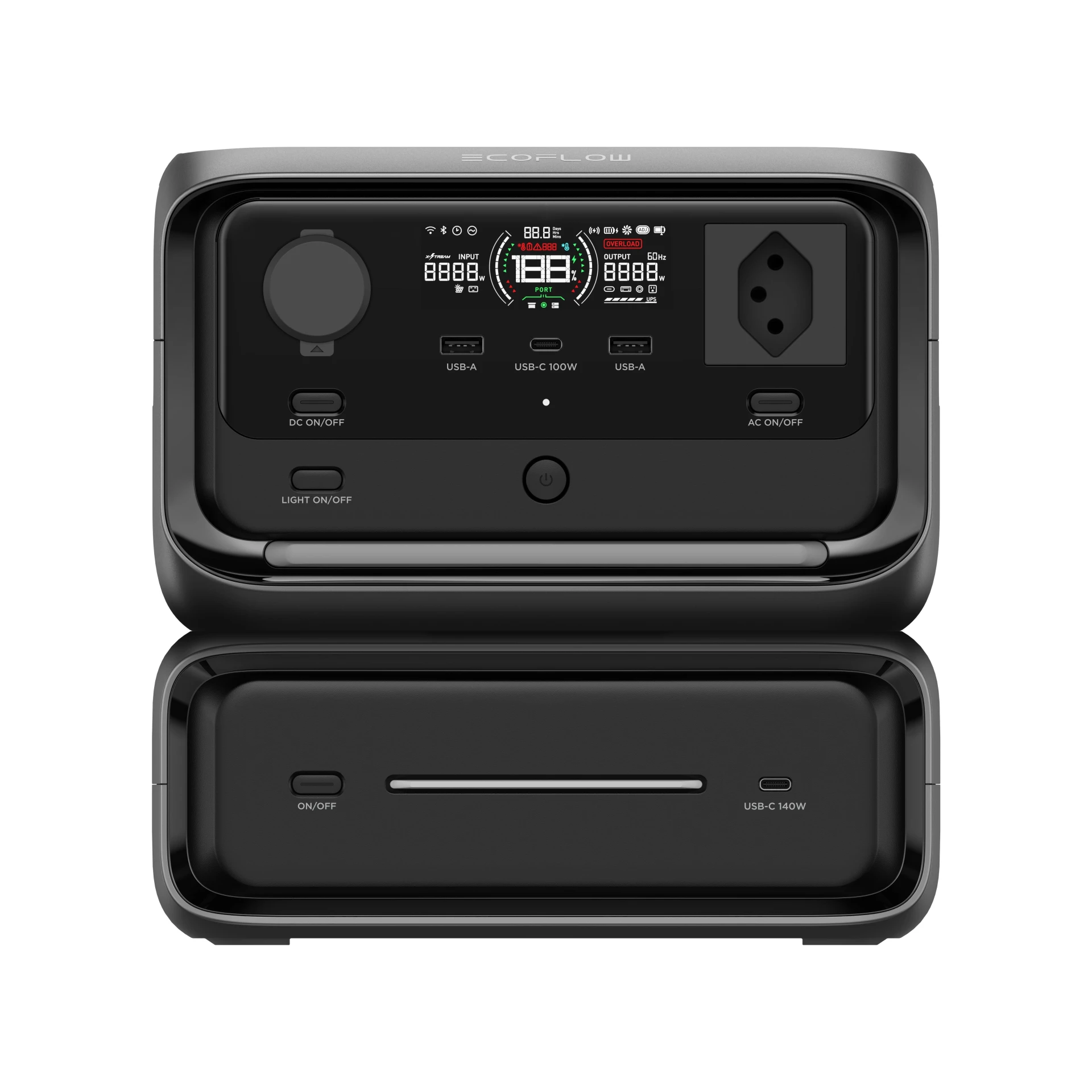 EcoFlow Power Station River 3 Max, 572 Wh, onduleur de 10 ms, batterie portable avec onduleur sinusoïdal intégré de 600 W et onduleur de 10 ms EcoFlow Power Station River 3 Max, 572 Wh, onduleur de 10 ms, batterie portable avec onduleur sinusoïdal intégré de 600 W et onduleur de 10 ms