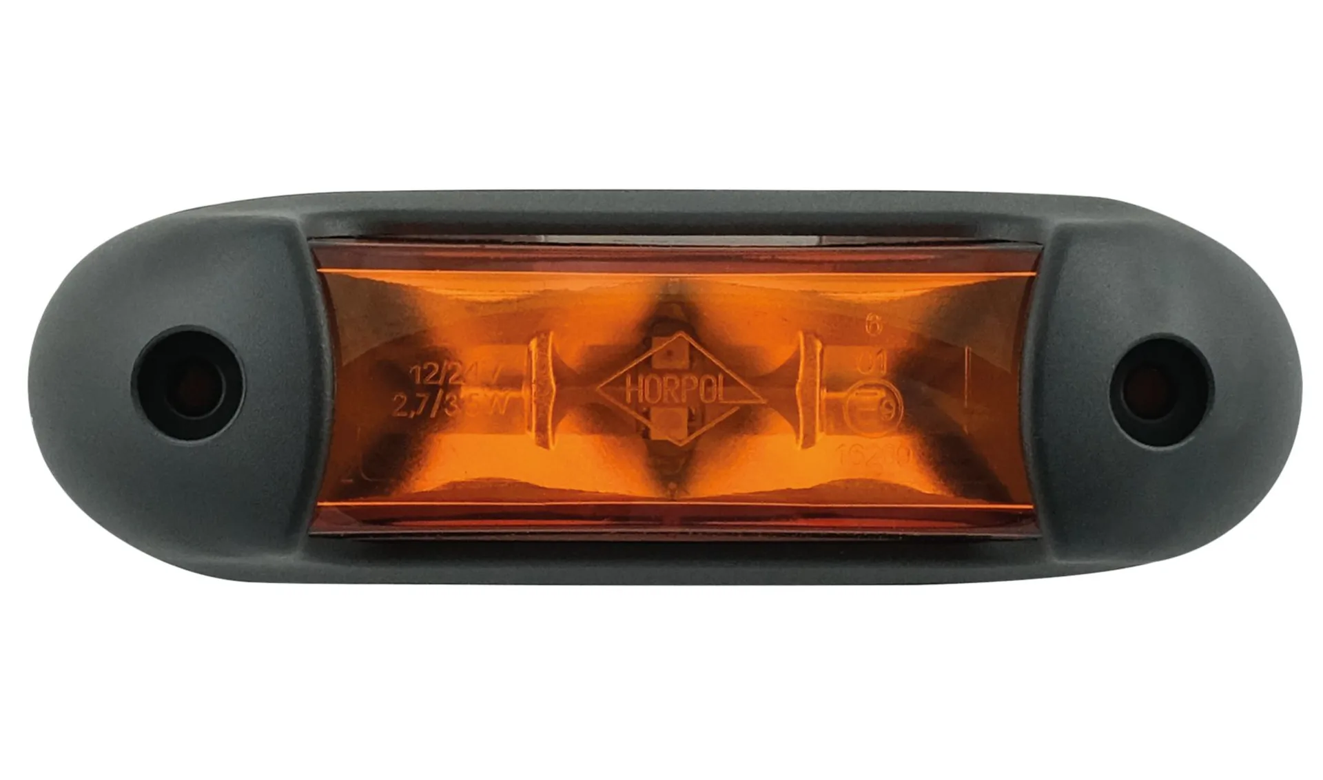 Horpol - LED-Blinkleuchte Kat. 6 110 x 30 x 28 mm, 12/24 V, IP68