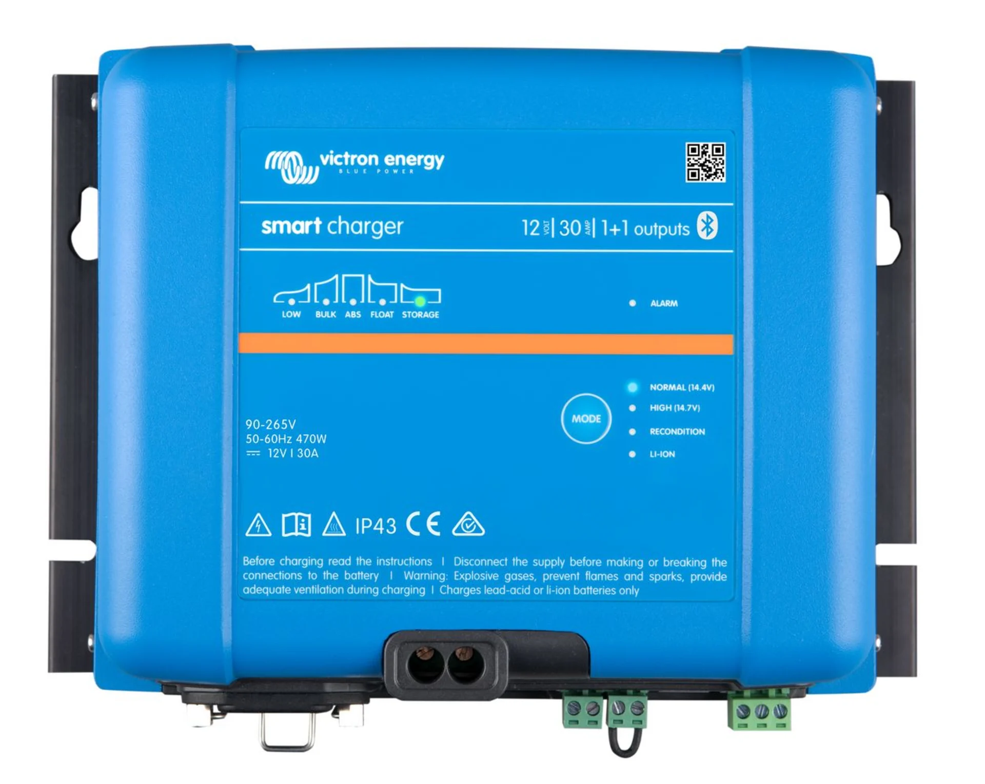 Victron - Phoenix Smart Batterieladegerät 12 V 30+3 A, IP43 Ladung der Starter und Bordbatterie,1 + 1 Ausgang, mit Bluetooth Victron - Phoenix Smart Batterieladegerät 12 V 30+3 A, IP43 Ladung der Starter und Bordbatterie,1 + 1 Ausgang, mit Bluetooth
