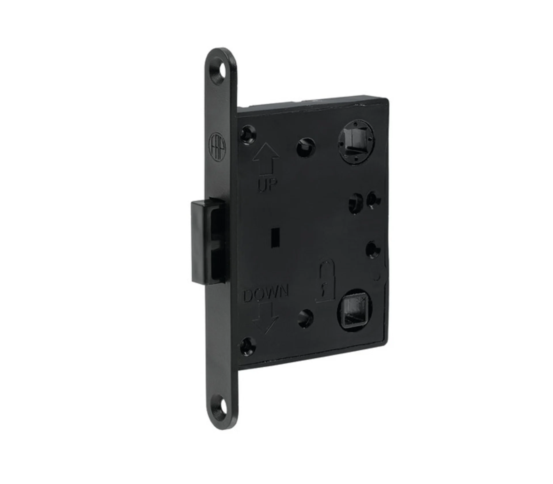 Serrure à loquet à encastrer en plastique noir avec serrure magnétique - M-Lock Serrure à loquet à encastrer en plastique noir avec serrure magnétique - M-Lock