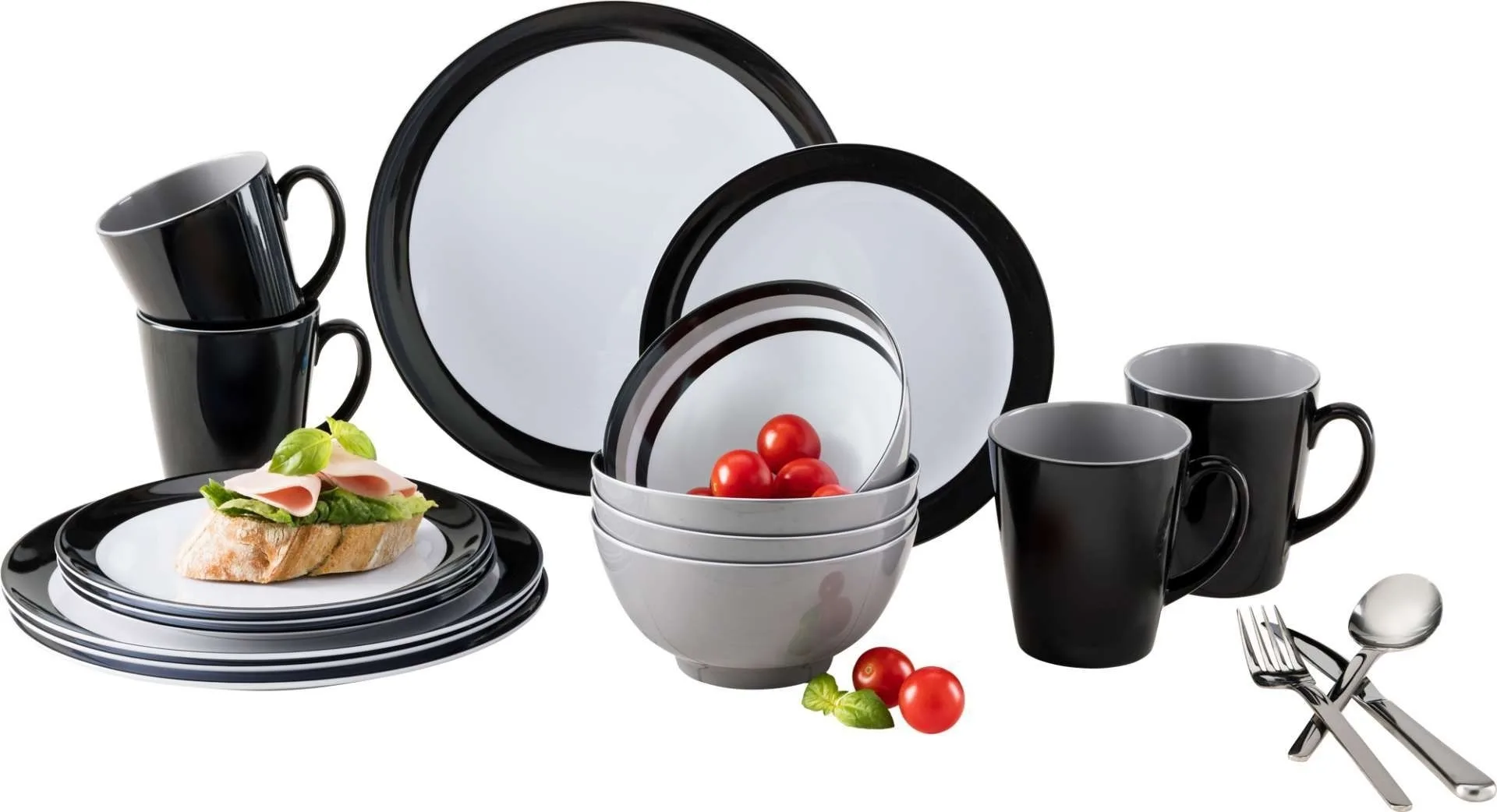 Berger Valiana set de vaisselle en mélamine 16 pcs.