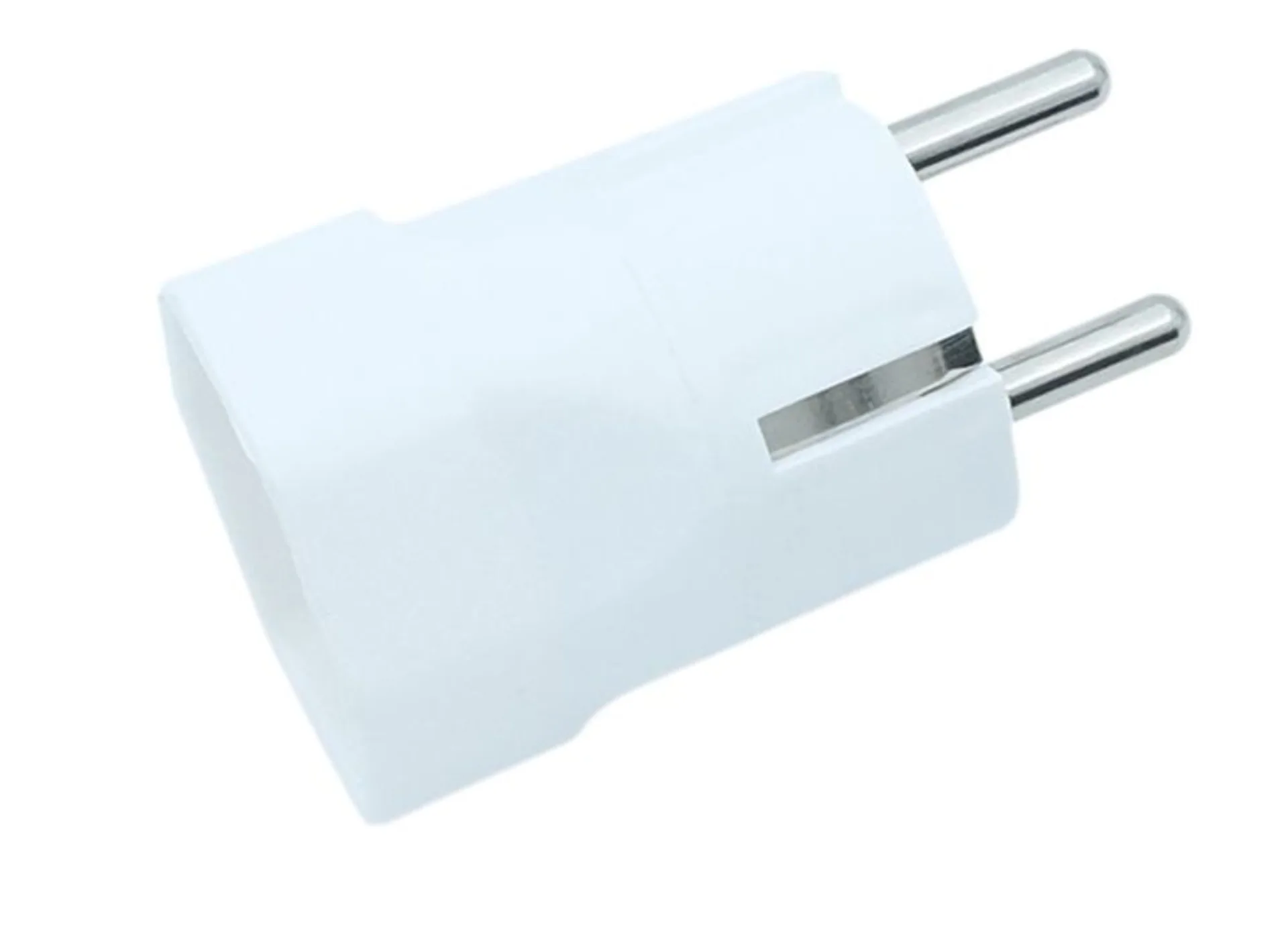 Übergangsstecker CH -> Euro 230 VAC von CH-Stecker T13/T23 auf Euro-Dose, weiss