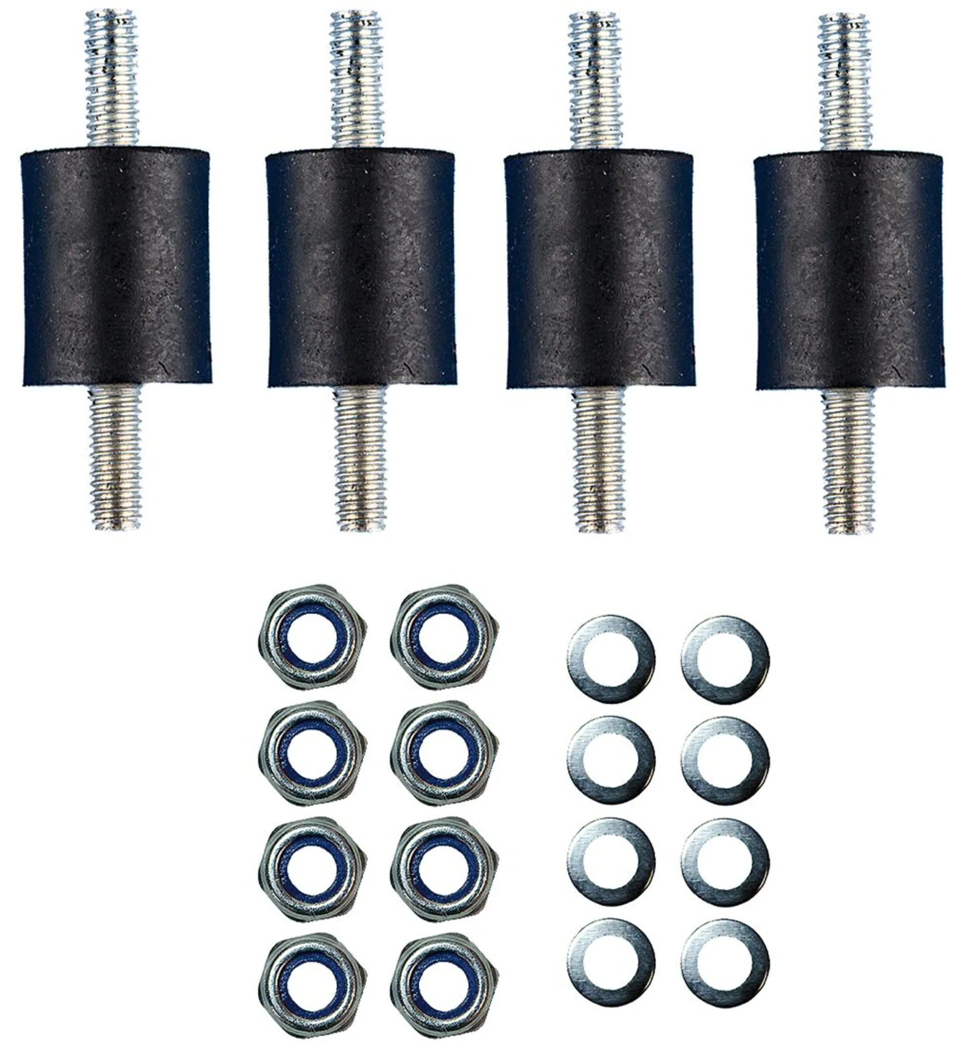 Kit d'amortisseurs de vibrations (4 pièces) Kit d'amortisseurs de vibrations (4 pièces)