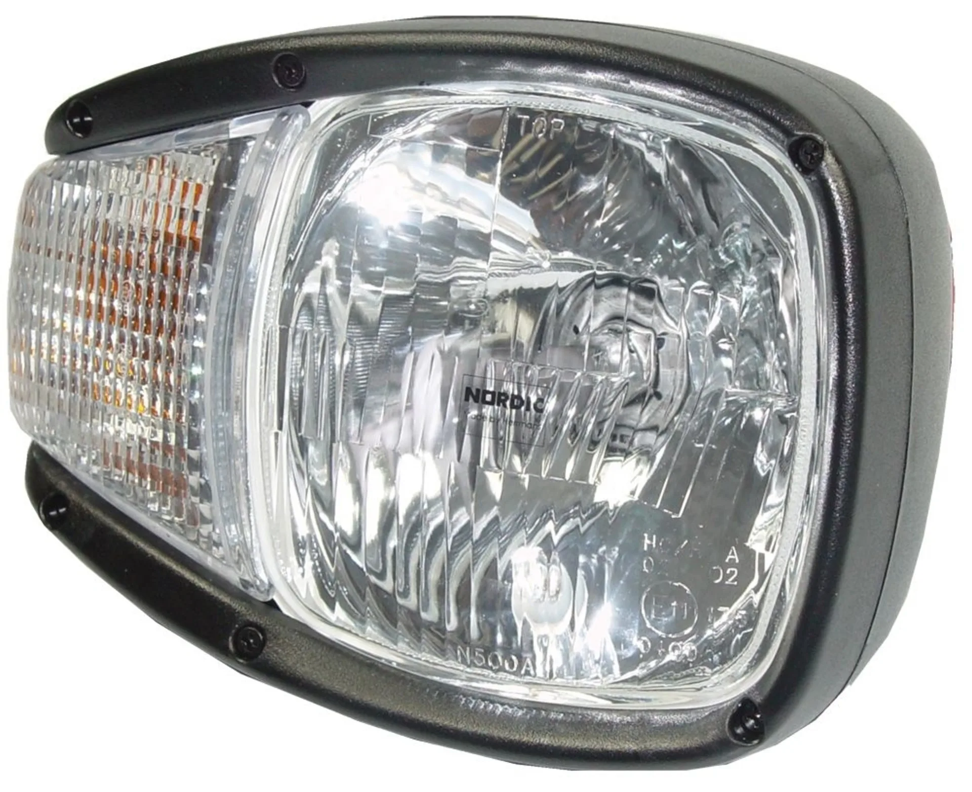 Nordic N500 AEBI Hauptscheinwerfer H4 rechts 230 x 160 x 150 mm, Halogen mit Blinker