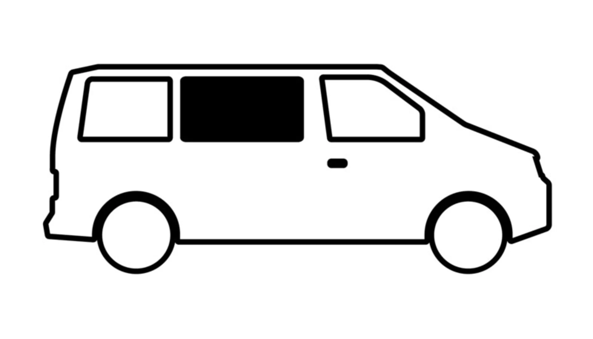 Getönte Sicherheitsglas-Fenster Mercedes Vito