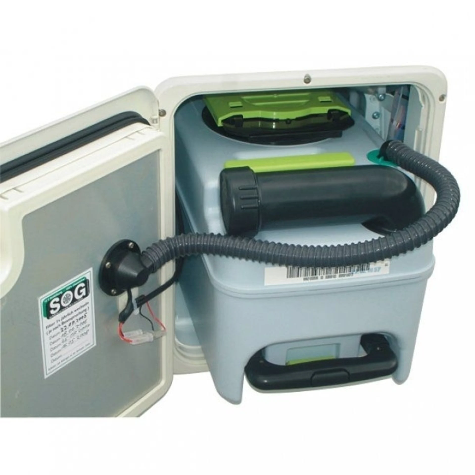 SOG I type 3000A (CT3000/CT4000) 12V ventilation des toilettes variante de porte blanche