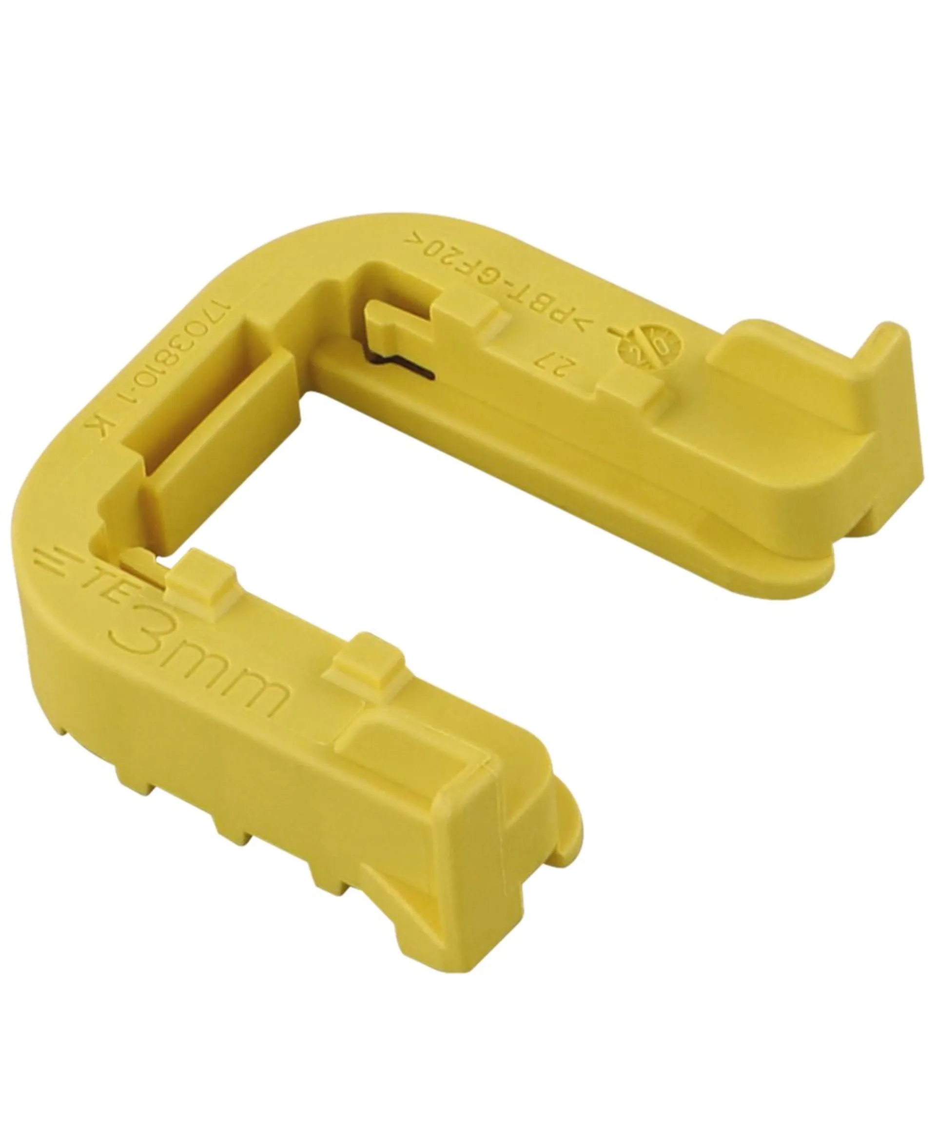 Befestigungsschieber HDSCS Typ B gelb 3.0 mm passt zu 1703773/1 etc.