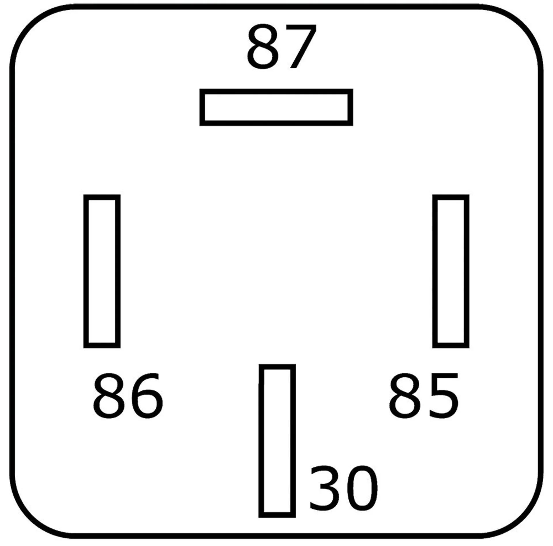 Mini-relais 24V 22A, 0-1