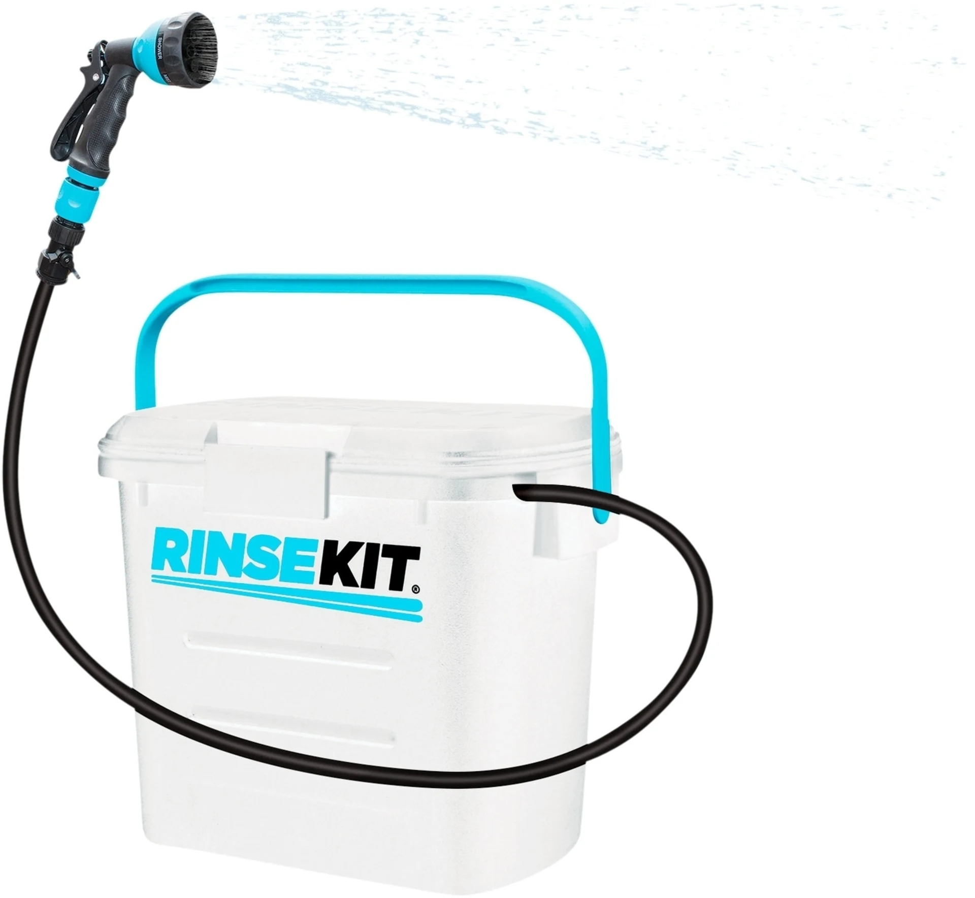 RinseKit douche mobile 7,4 litres y compris tuyau 183 cm RinseKit douche mobile 7,4 litres y compris tuyau 183 cm