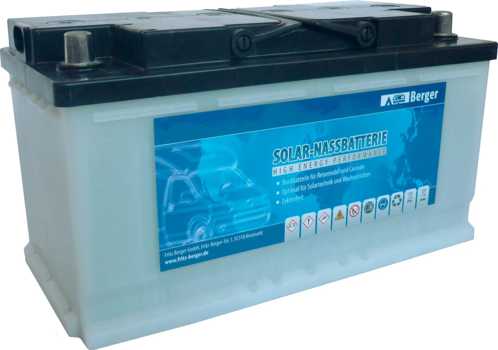 Batterie solaire humide Berger 12 V / 250 Ah