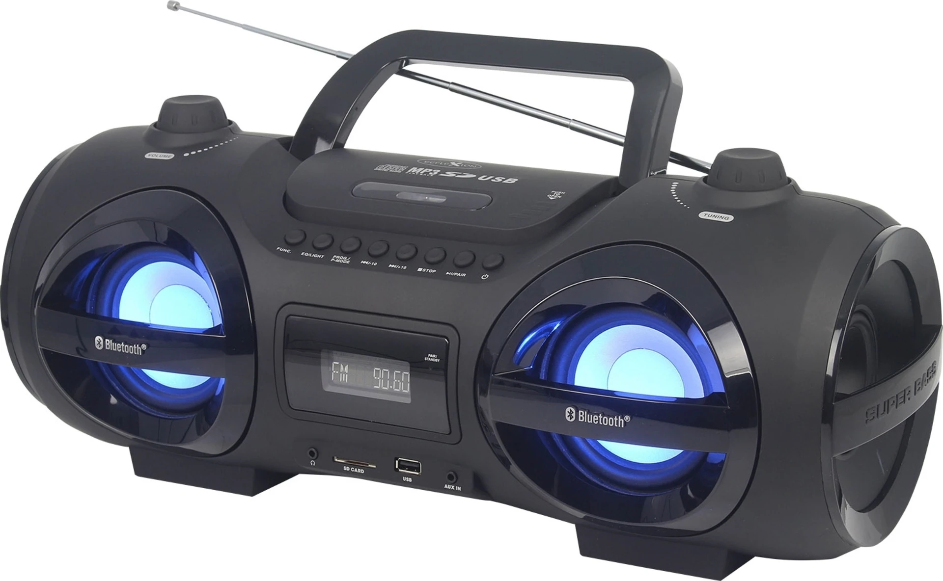 Reflexion CDR900BT Ghettoblaster mit UKW, CD, USB und Bluetooth