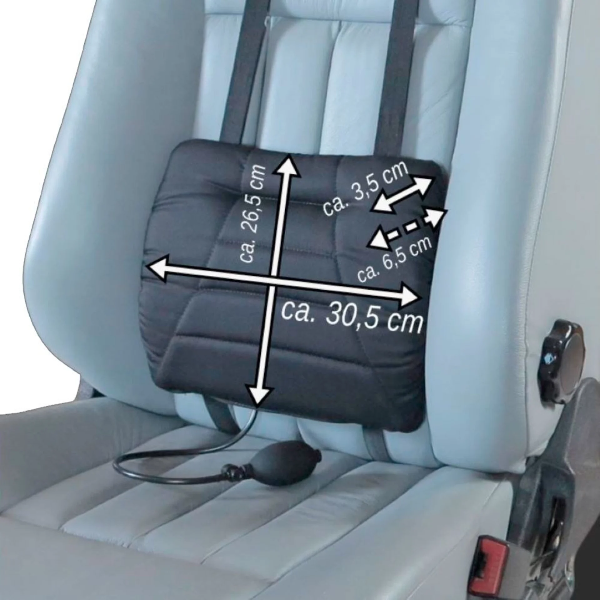 Coussin dorsal pour véhicule Sitback Comfort 3D Black