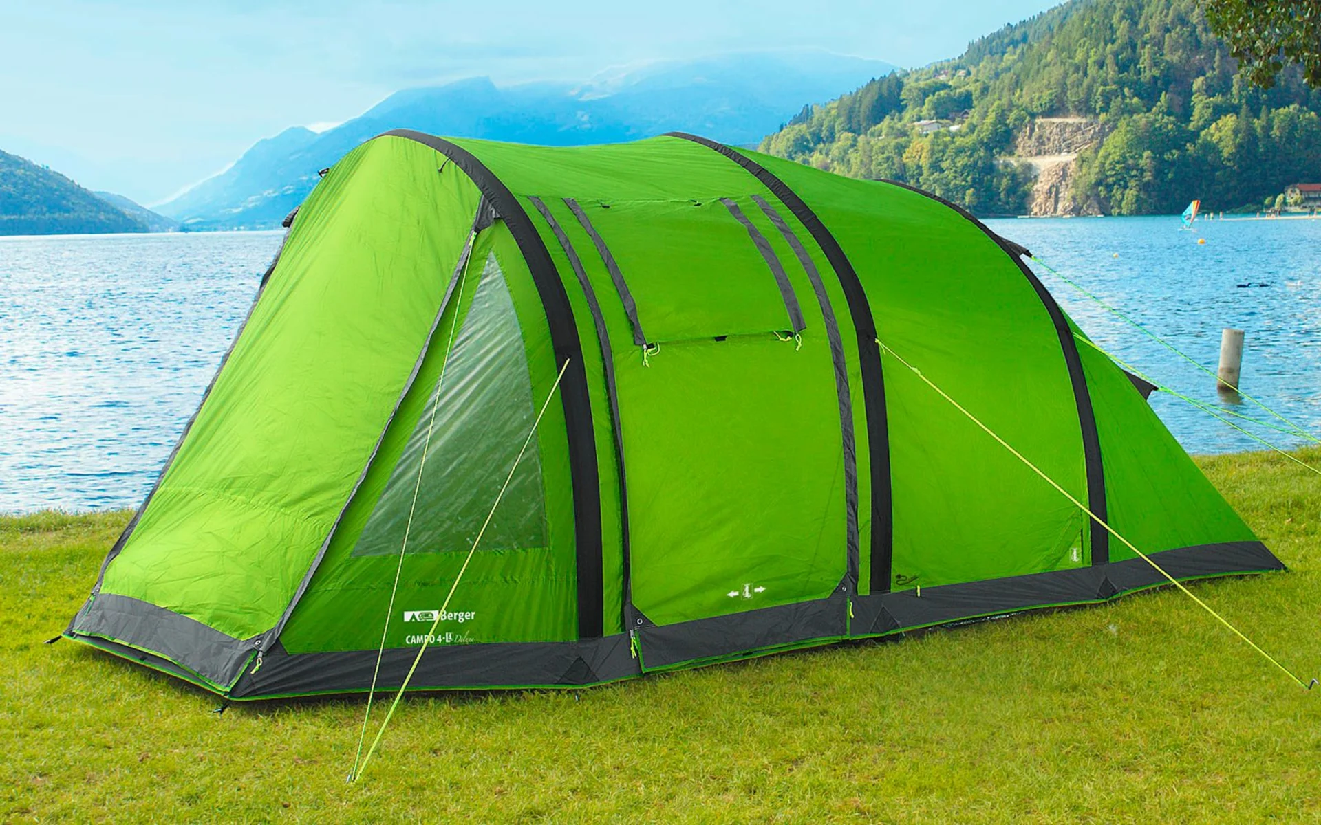 Tente Berger Campo 4 Air cabine de couchage noire