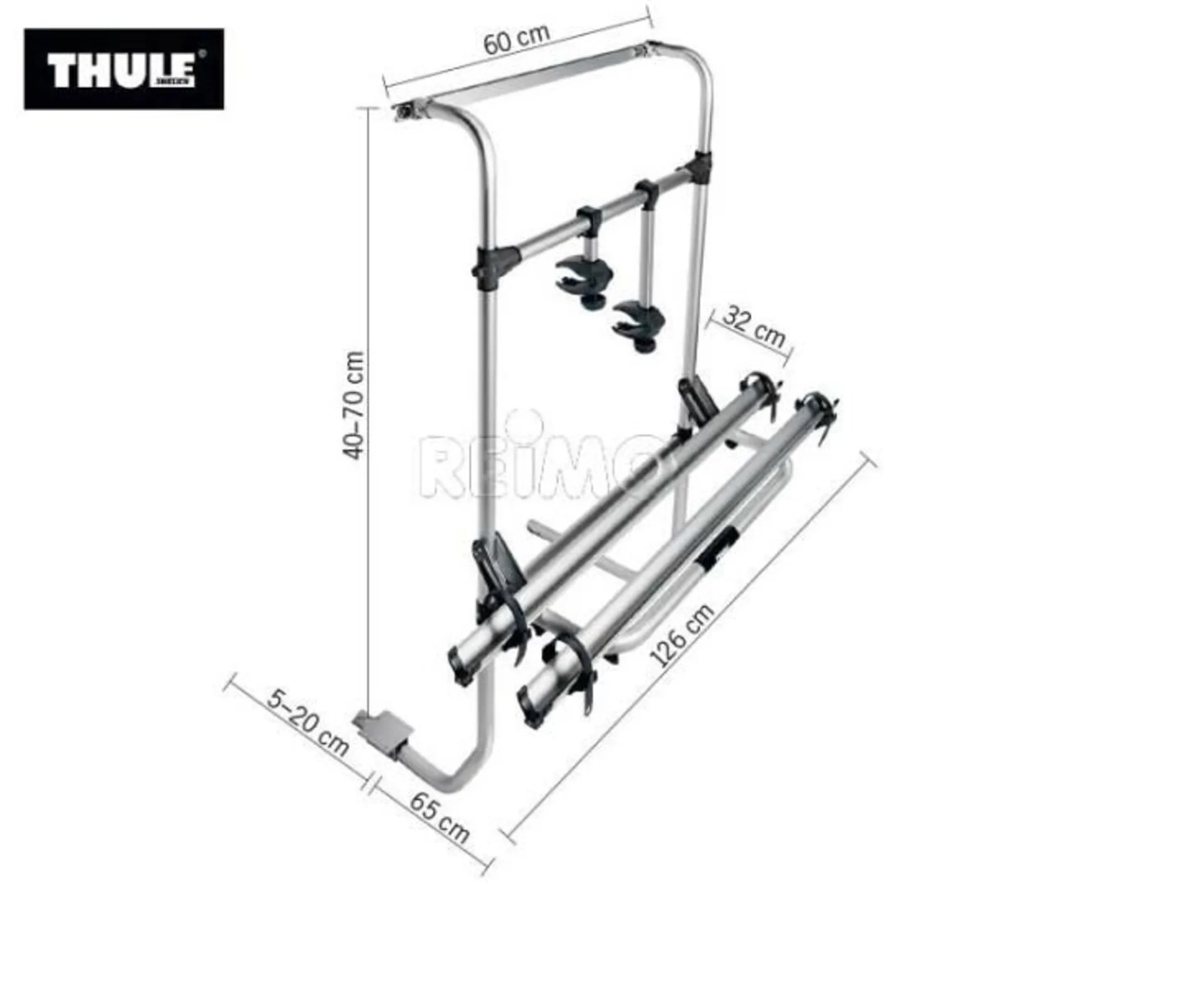 Porte-vélos arrière en aluminium Omni-Bike Sport G 2 Universal Carav