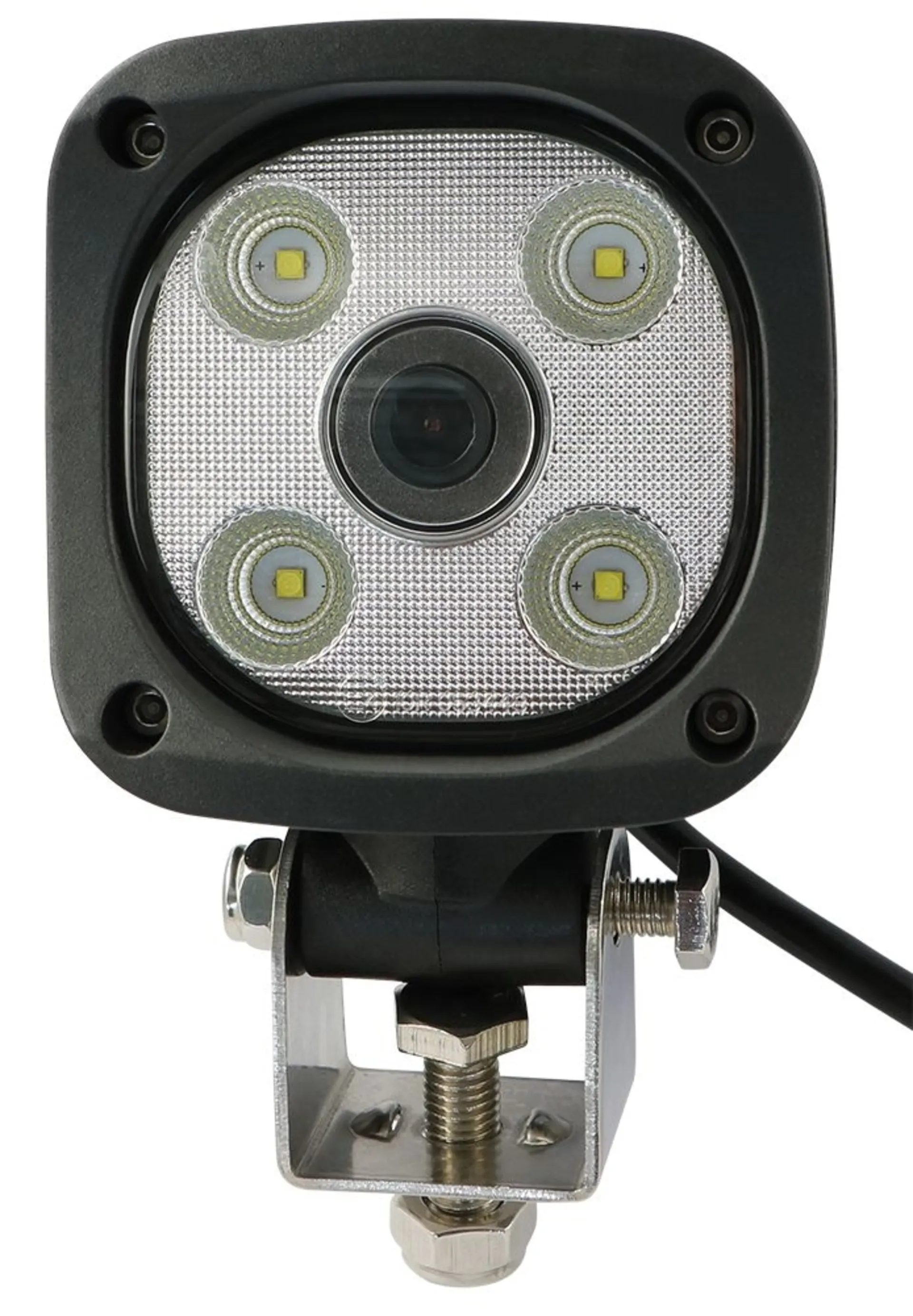 LED-Arbeitsscheinwerfer mit Rückfahrkamera 94 x 94 x 77 mm, 6000 K, 4 x 5 W Cree LED LED-Arbeitsscheinwerfer mit Rückfahrkamera 94 x 94 x 77 mm, 6000 K, 4 x 5 W Cree LED