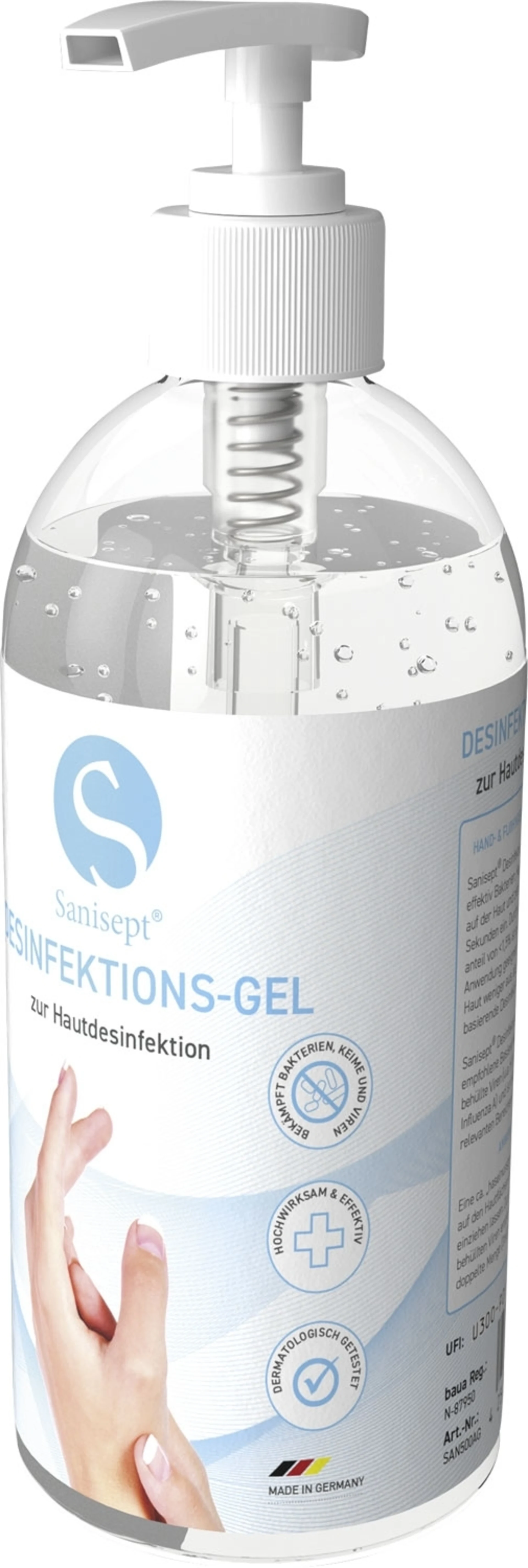 WM Aquatec Sanisept Desinfektions-Gel 500 ml