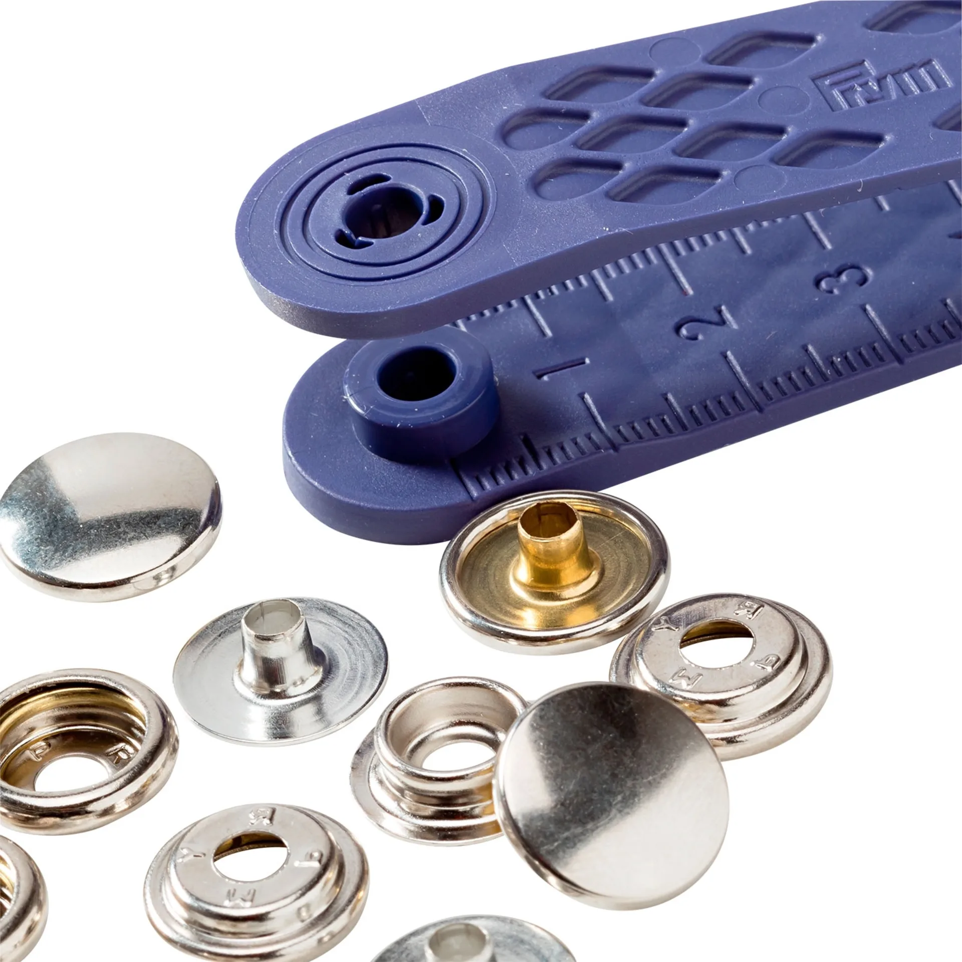 PRYM Druckknöpfe silber 10 Stück Ø 15 mm