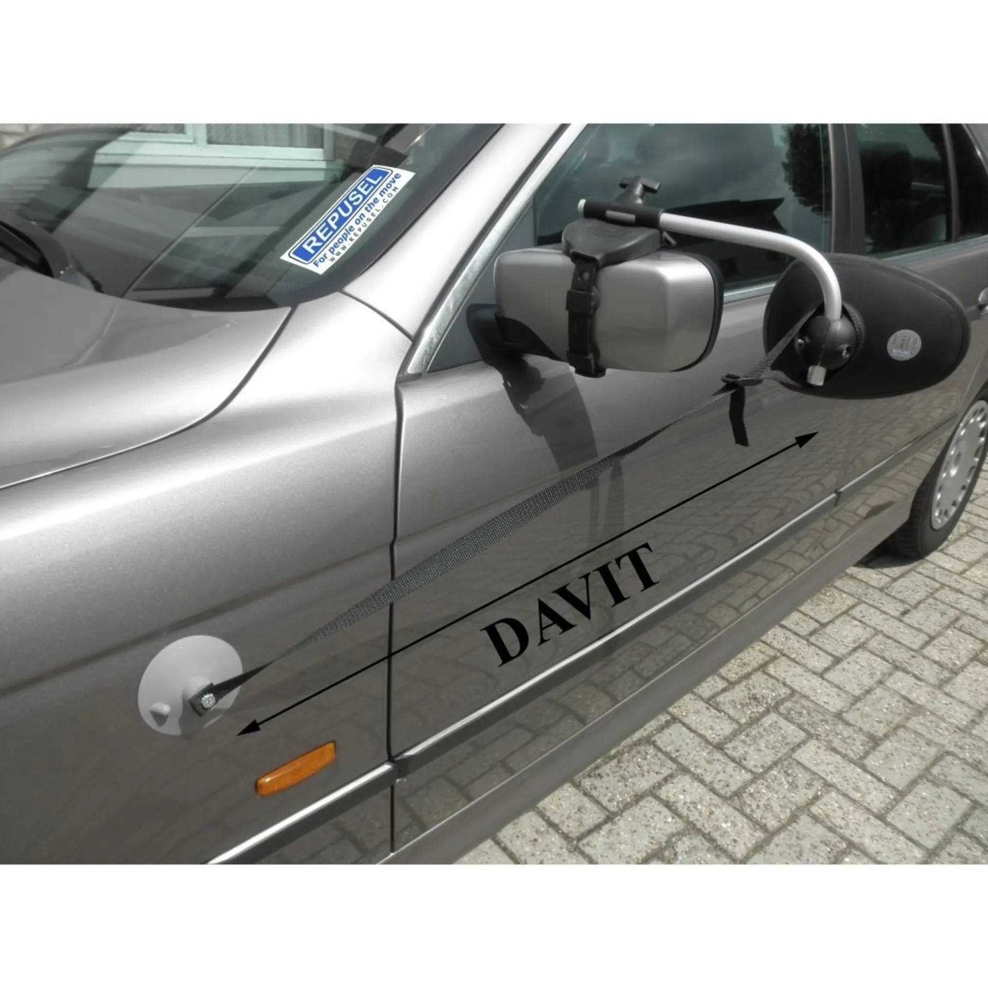 Halteband Davit mit Okopus Kraftsauger