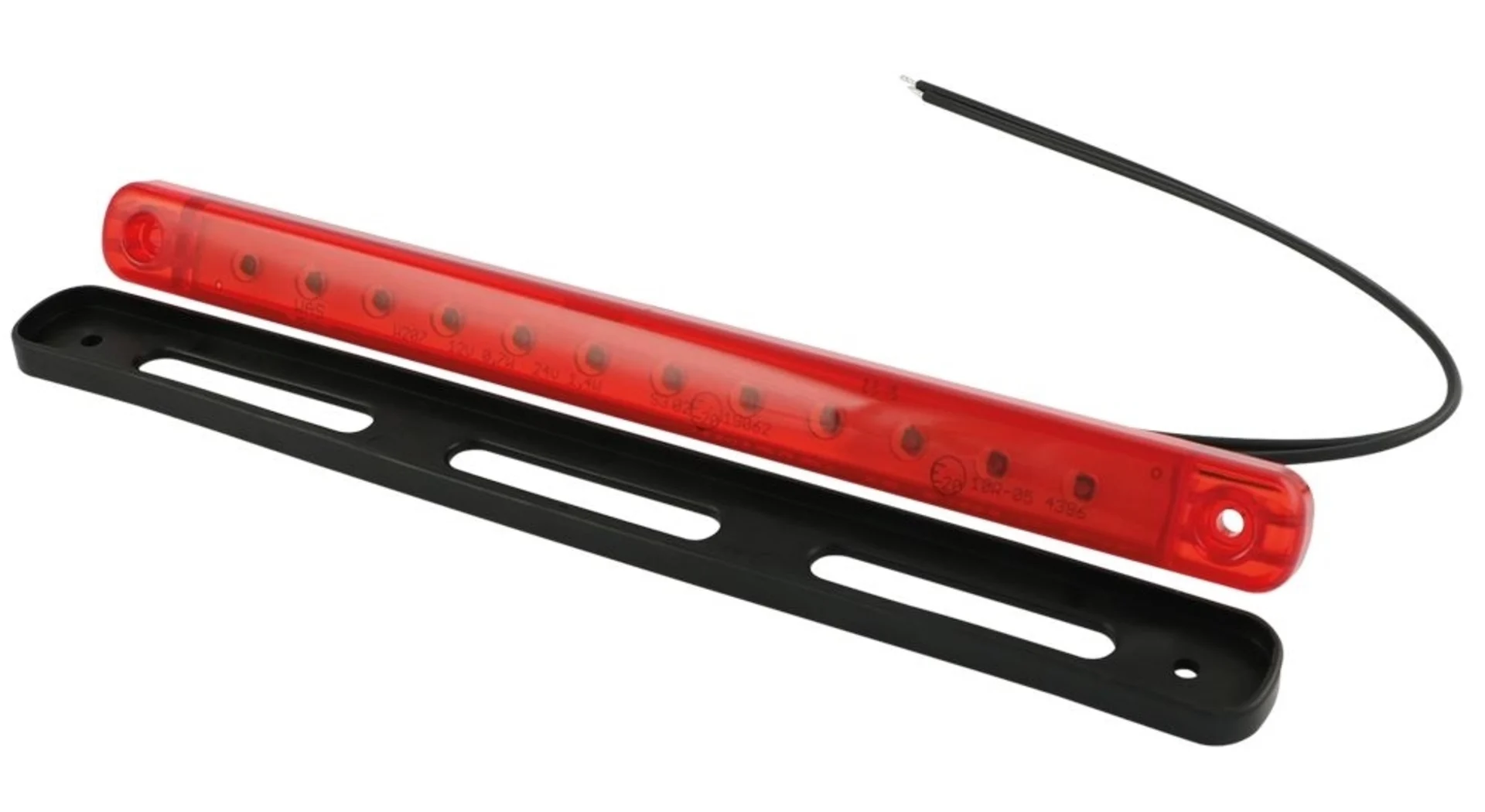 WAS - LED-Zusatzbremsleuchte rot 12/24V 238x20.6x10.4mm, IP68