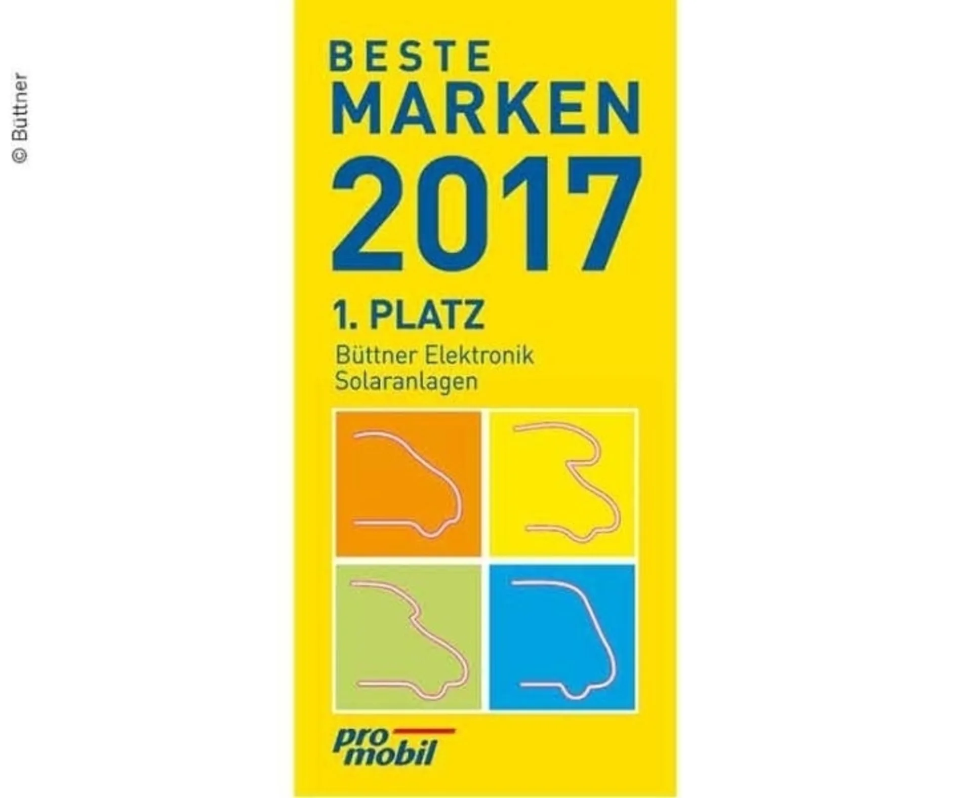 Büttner Solar-Komplettanlage Blackline MT 75 MC Slim 75 Wp